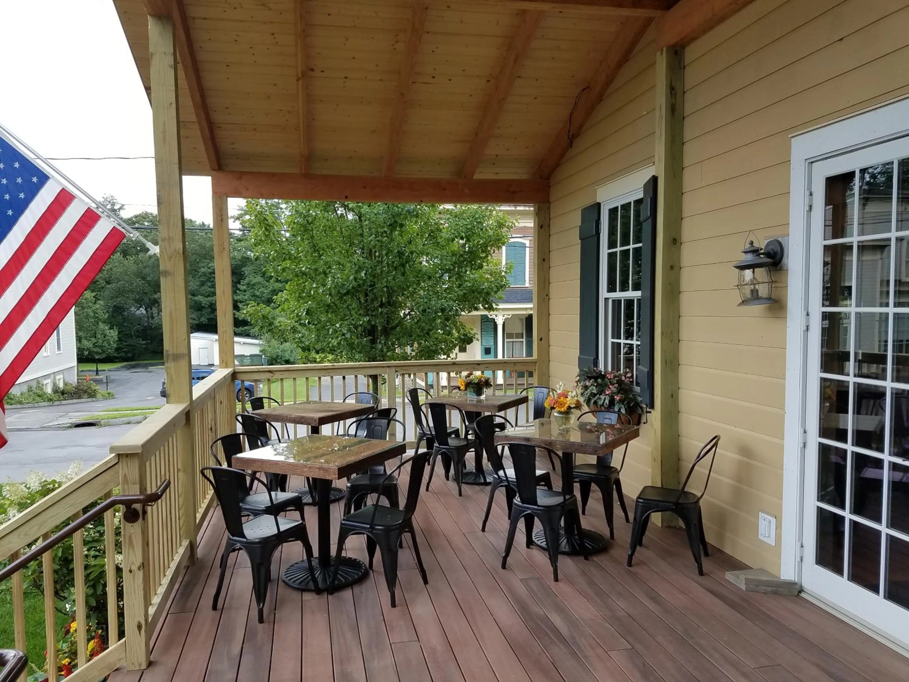 Patio in The Railroad Inn
