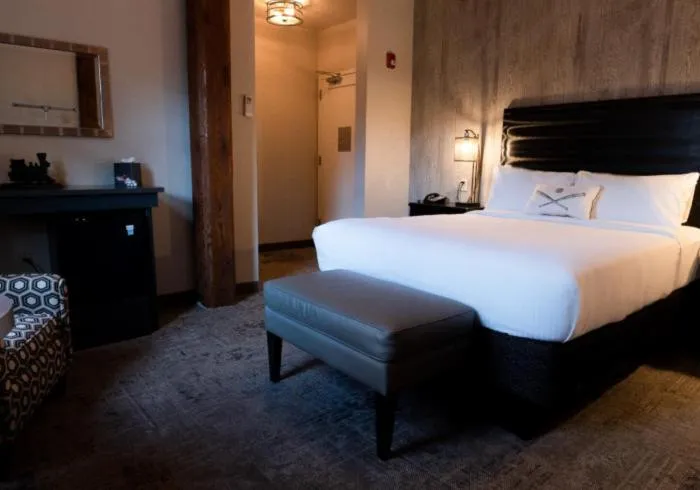 Bed in The Railroad Inn