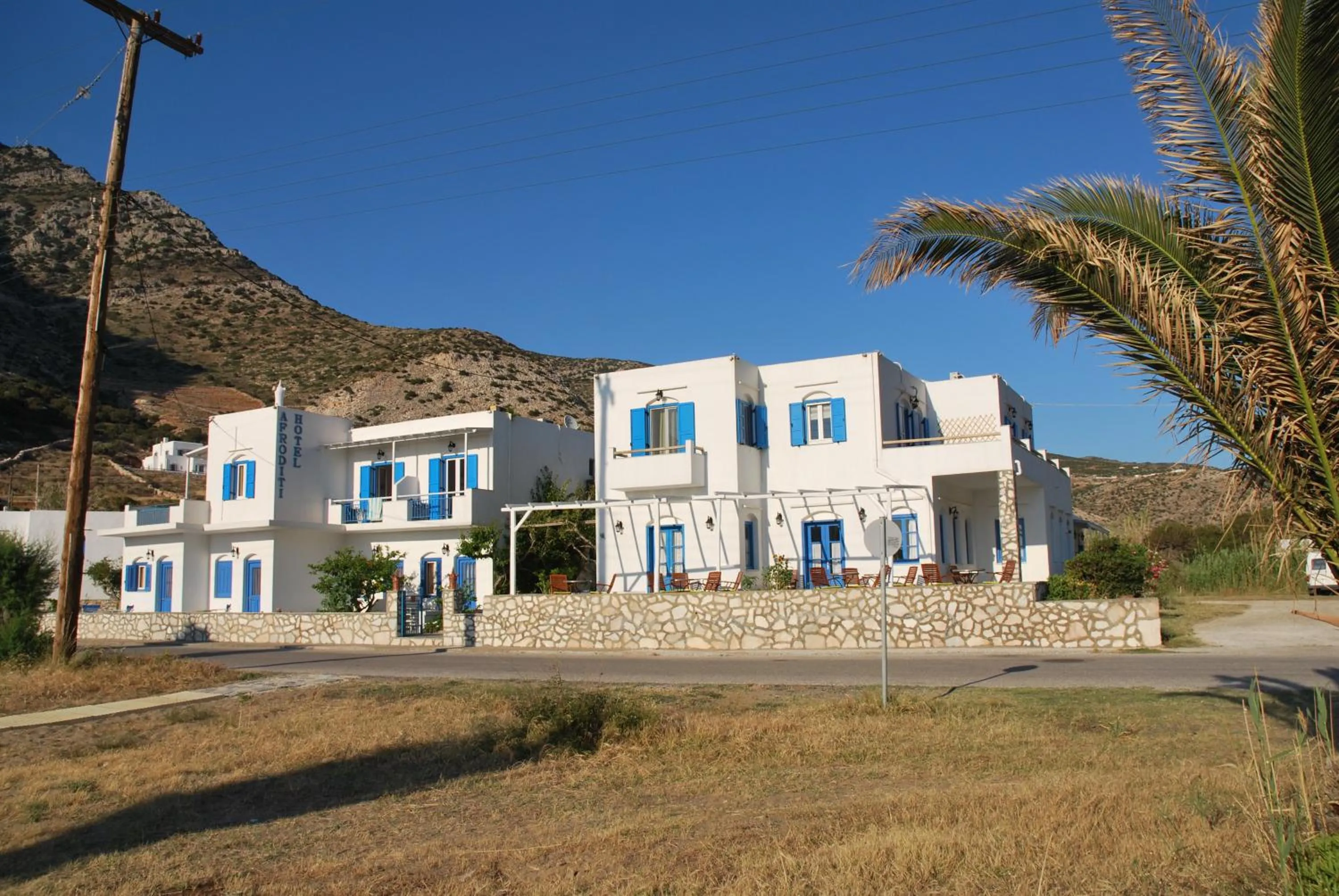 Facade/entrance in Afroditi Hotel