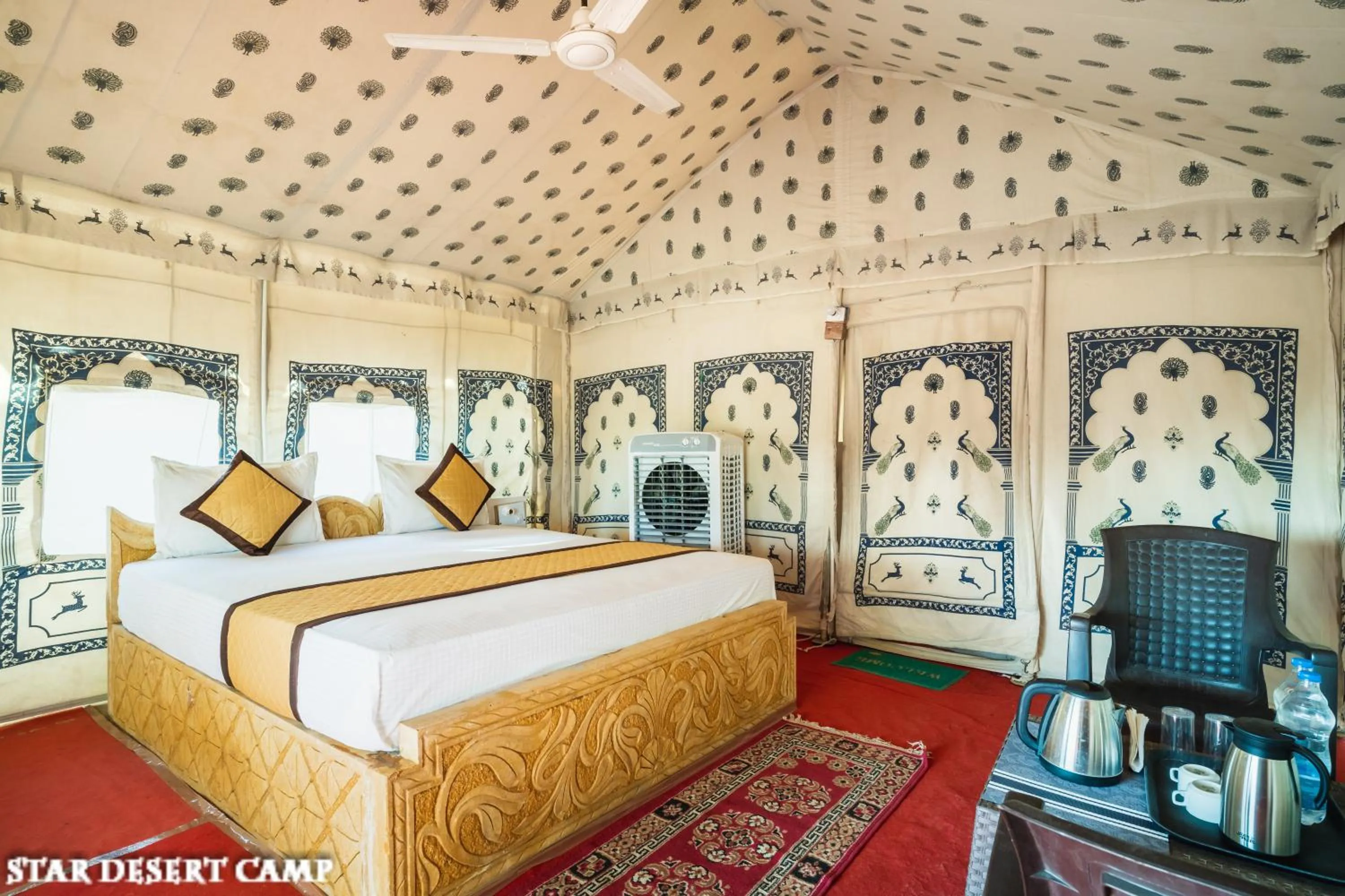 Photo of the whole room, Bed in Star Desert Camp Jaisalmer