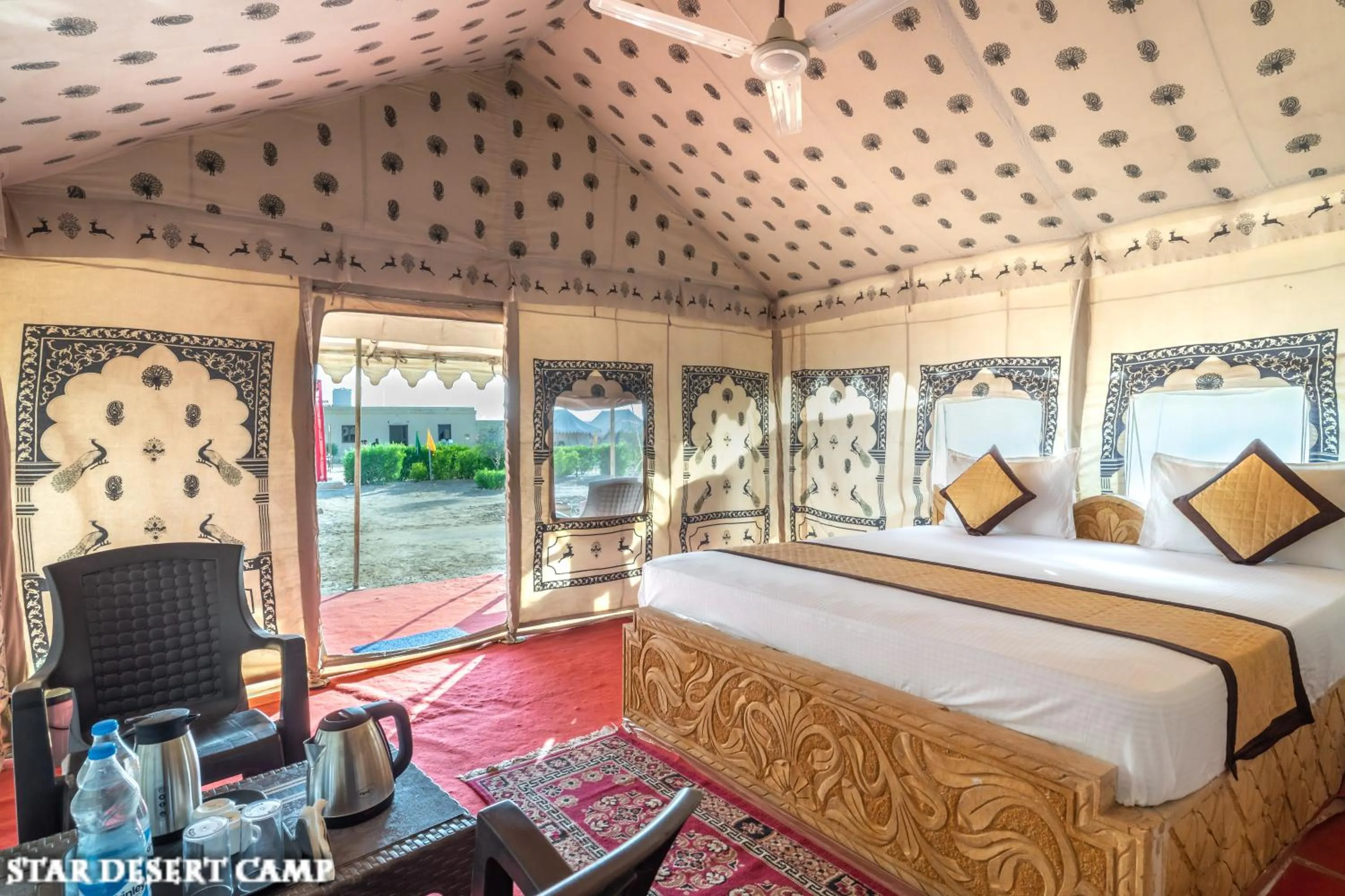 Photo of the whole room, Bed in Star Desert Camp Jaisalmer