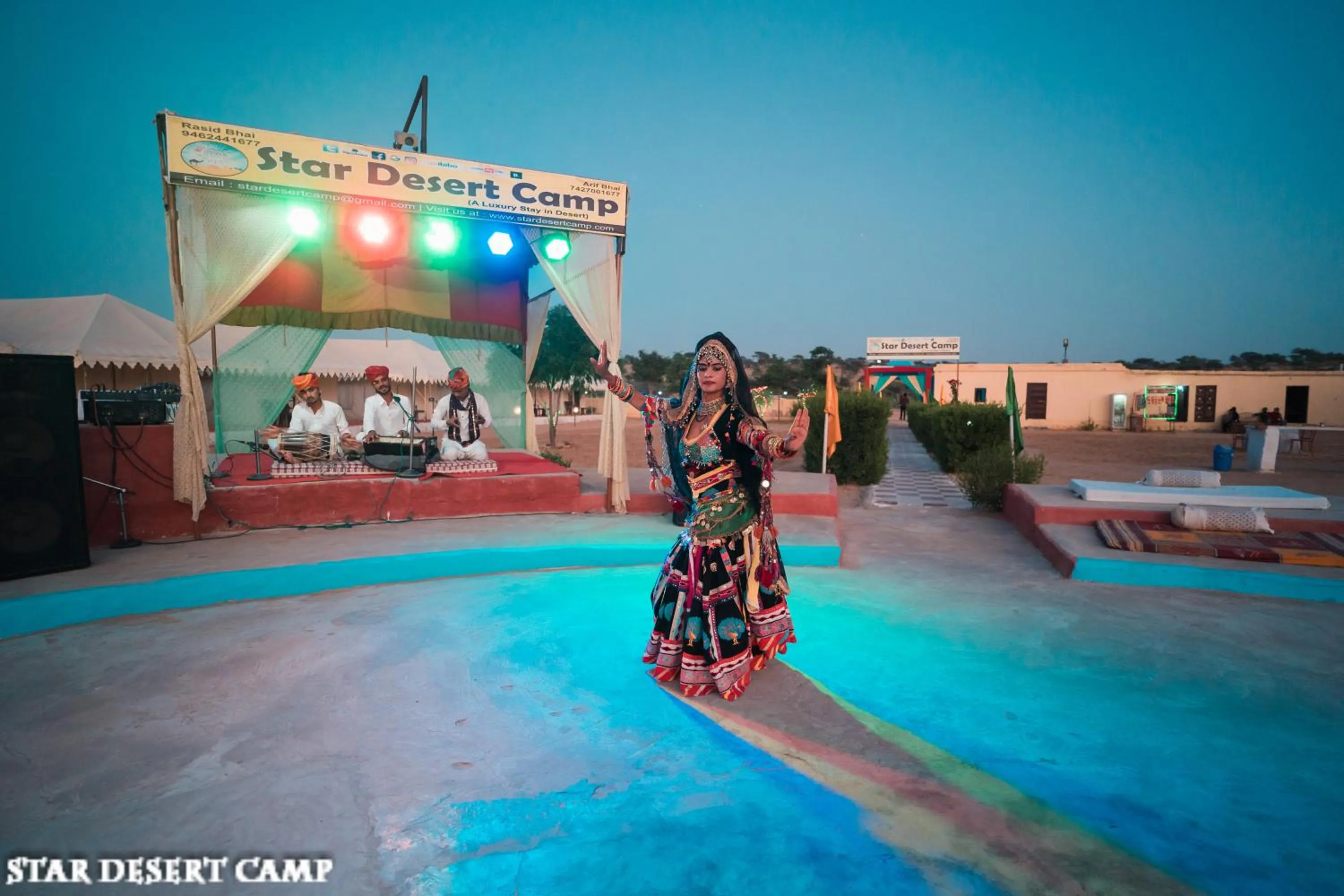group of guests in Star Desert Camp Jaisalmer