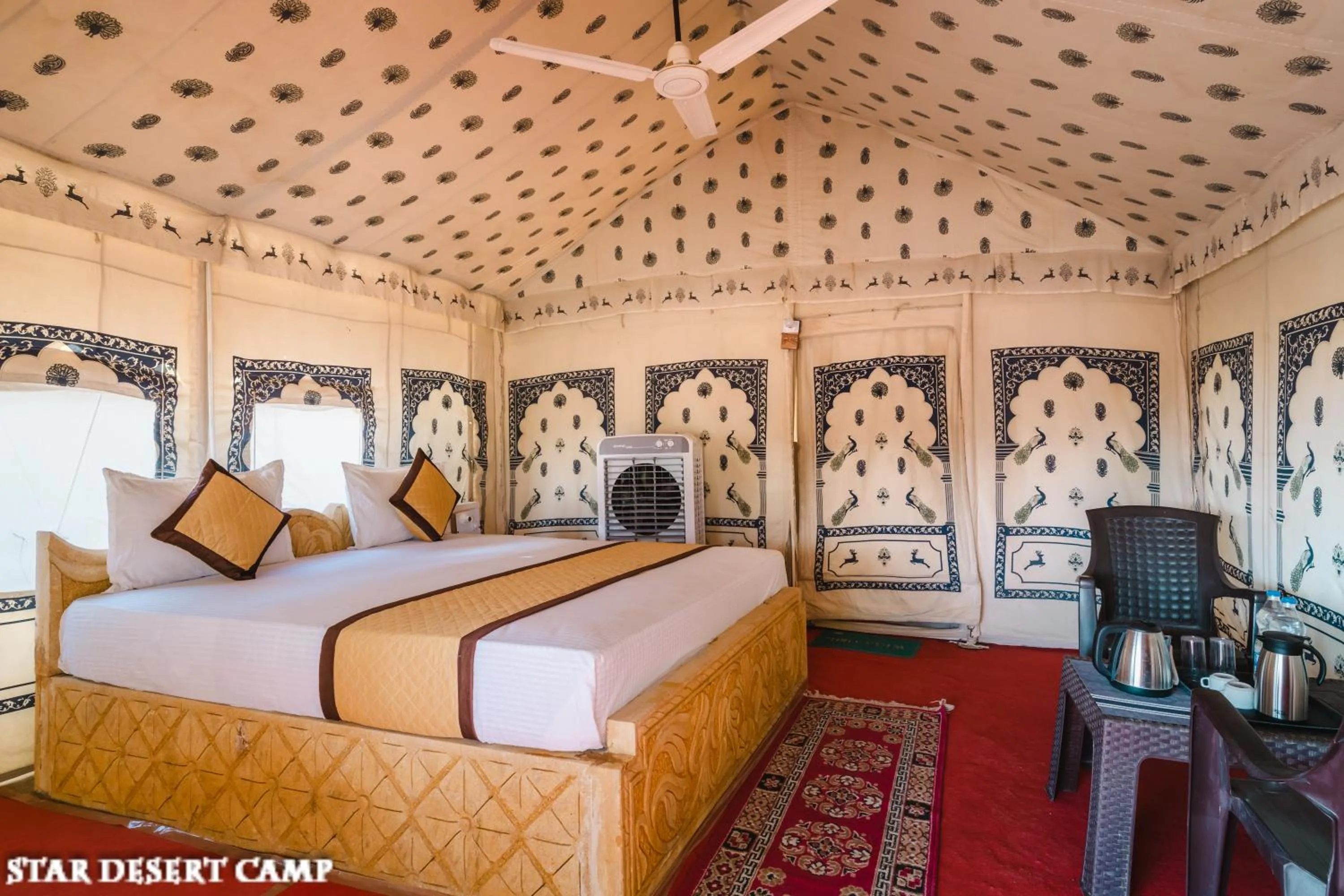 Photo of the whole room, Bed in Star Desert Camp Jaisalmer