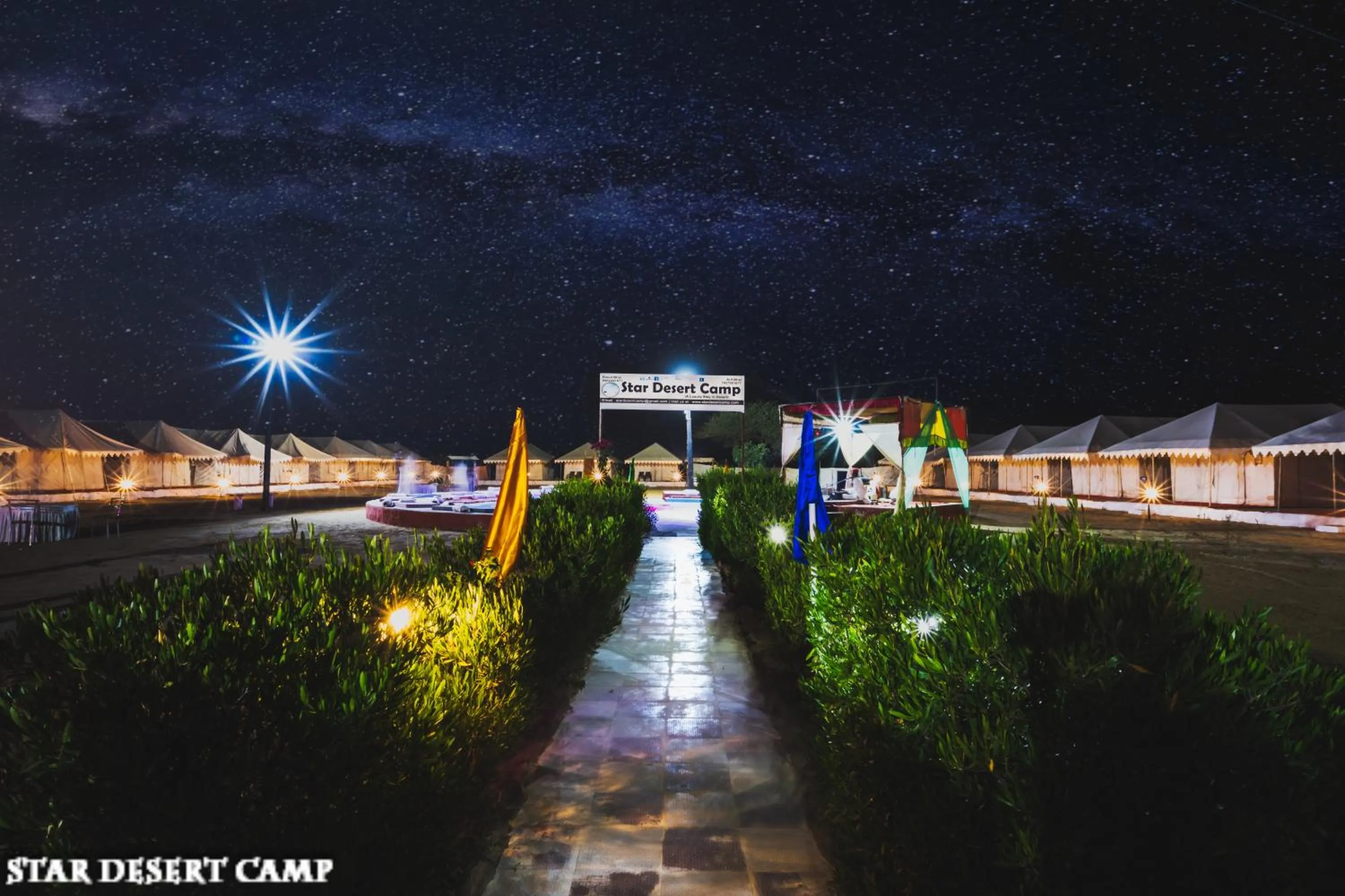 Garden view in Star Desert Camp Jaisalmer