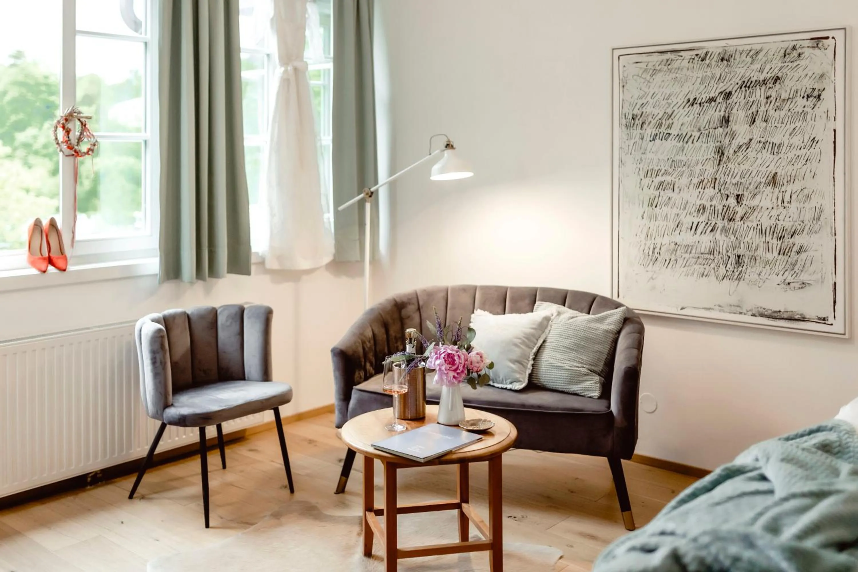 Seating area in Boutiquehotel Hubertushof