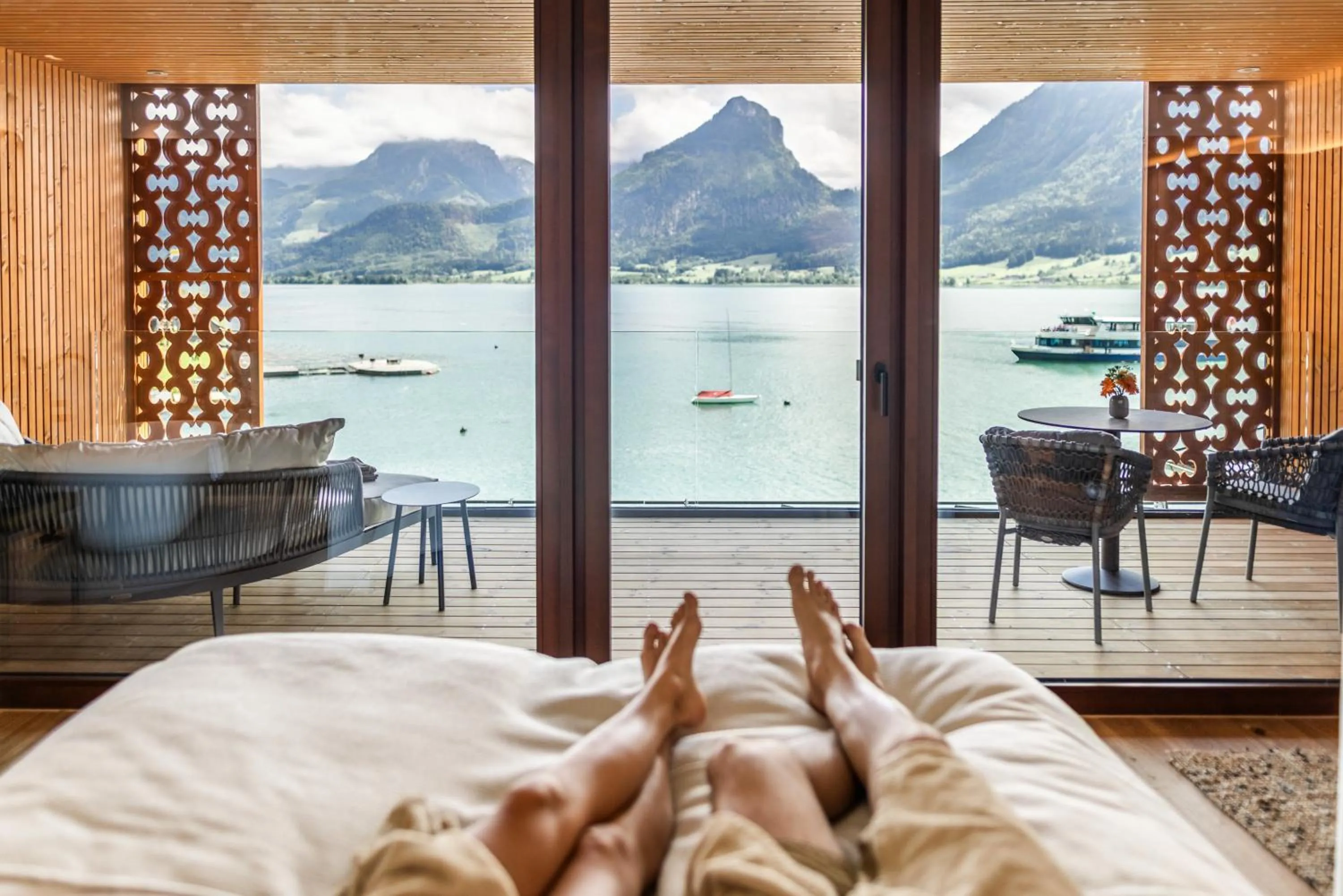 View (from property/room) in Hotel Seevilla Wolfgangsee