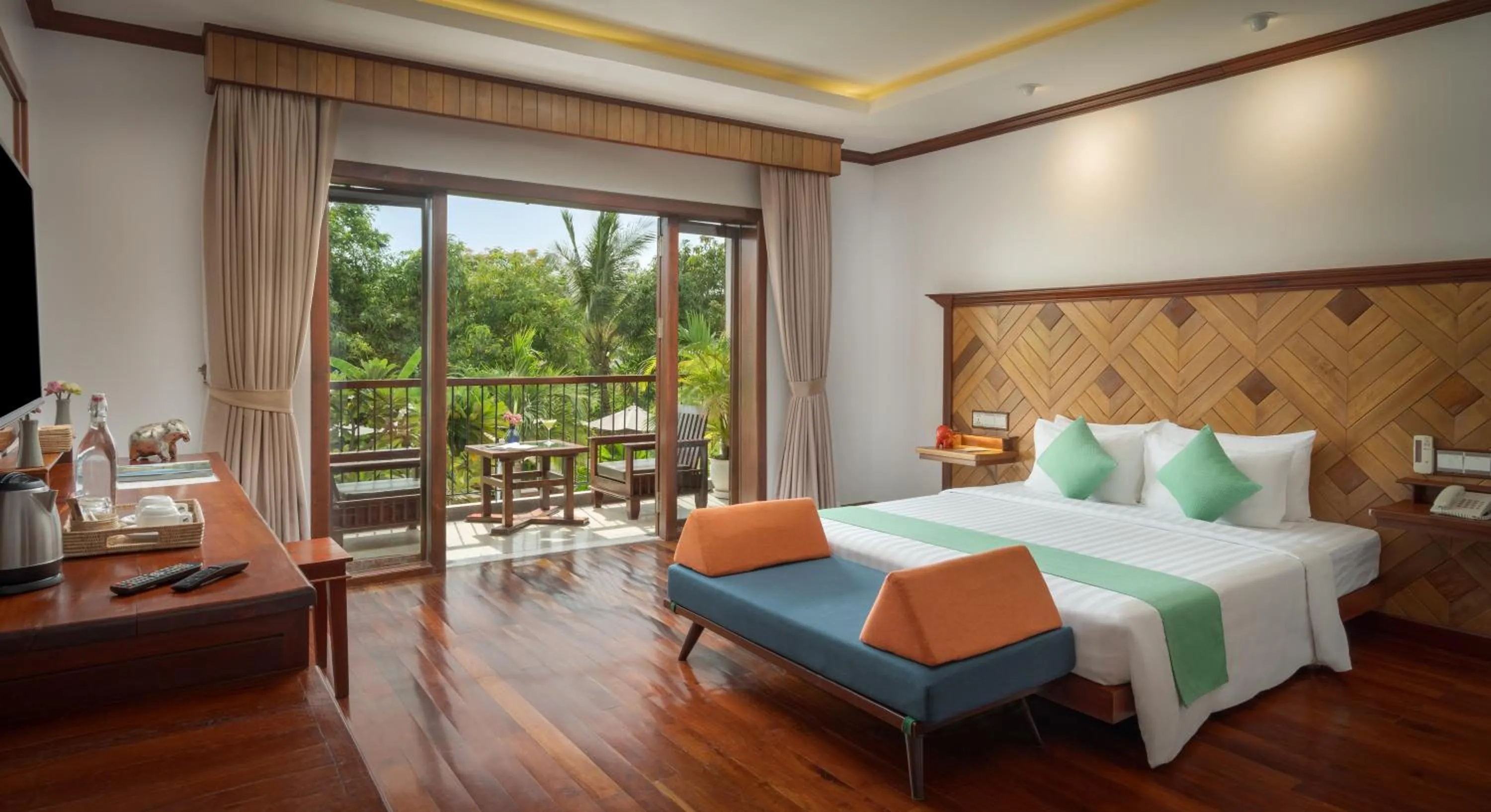 Bedroom, Bed in Khmer House Resort