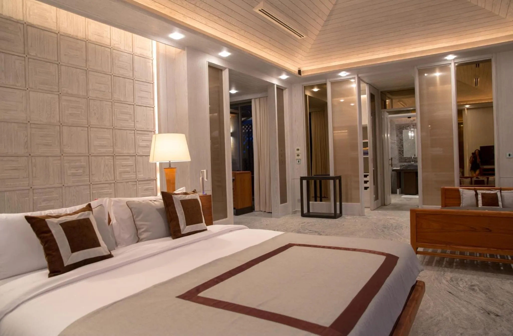 Decorative detail, Bed in Baba Beach Club Natai Luxury Pool Villa Hotel by Sri panwa - SHA Plus
