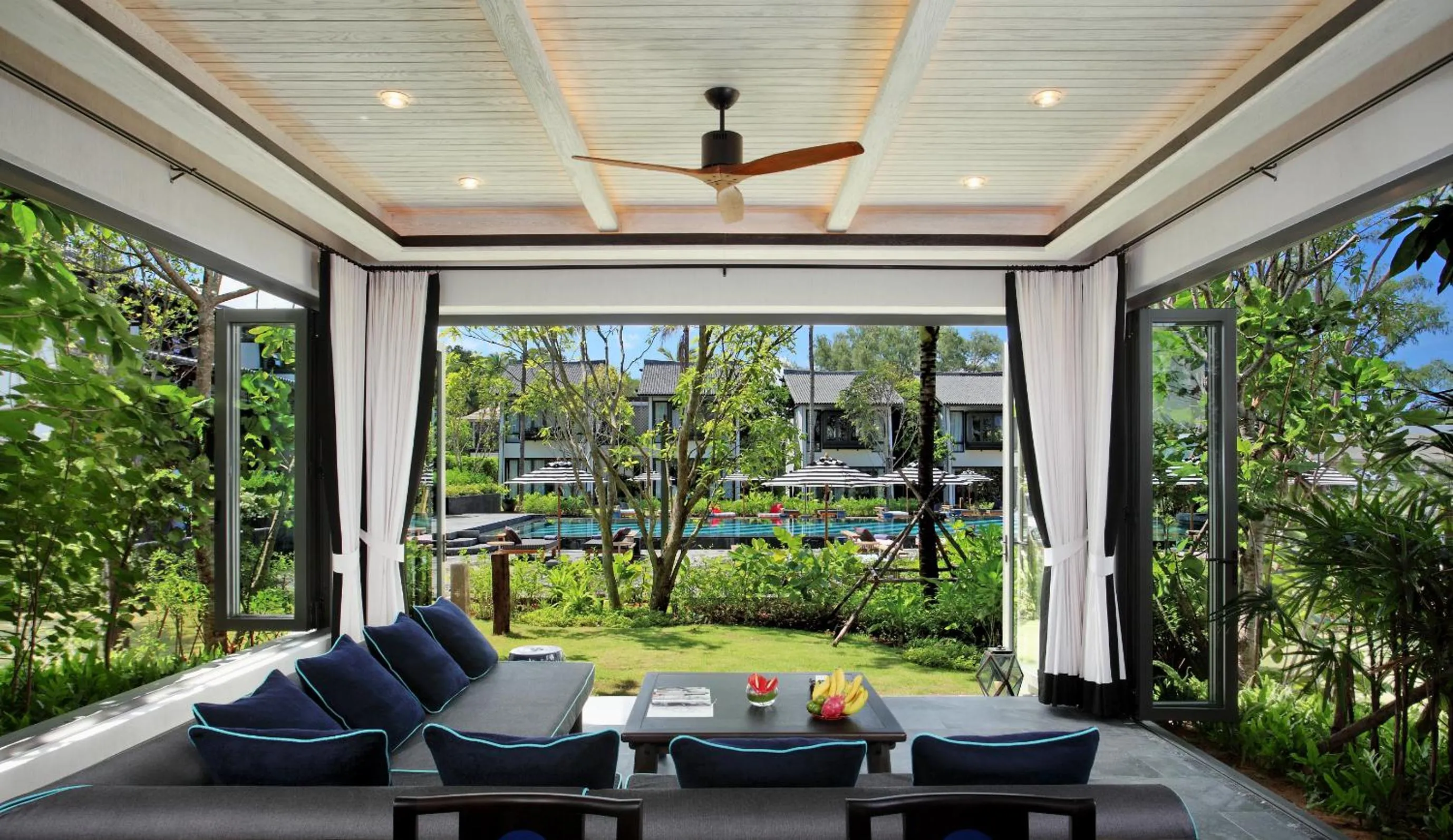Living room in Baba Beach Club Natai Luxury Pool Villa Hotel by Sri panwa - SHA Plus