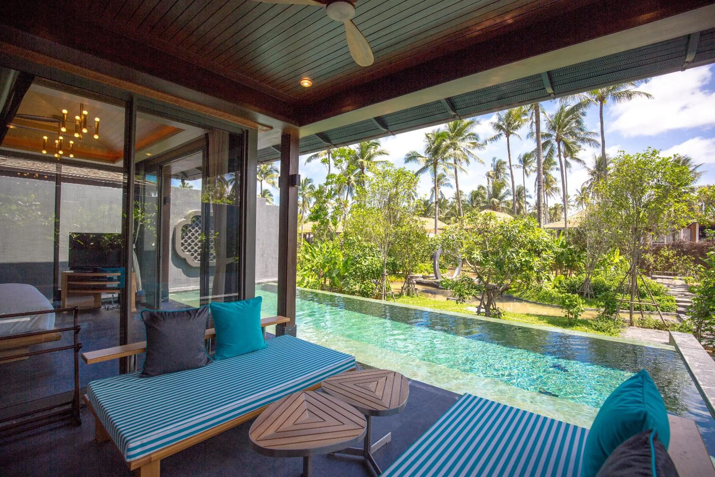 Balcony/Terrace in Baba Beach Club Natai Luxury Pool Villa Hotel by Sri panwa - SHA Plus