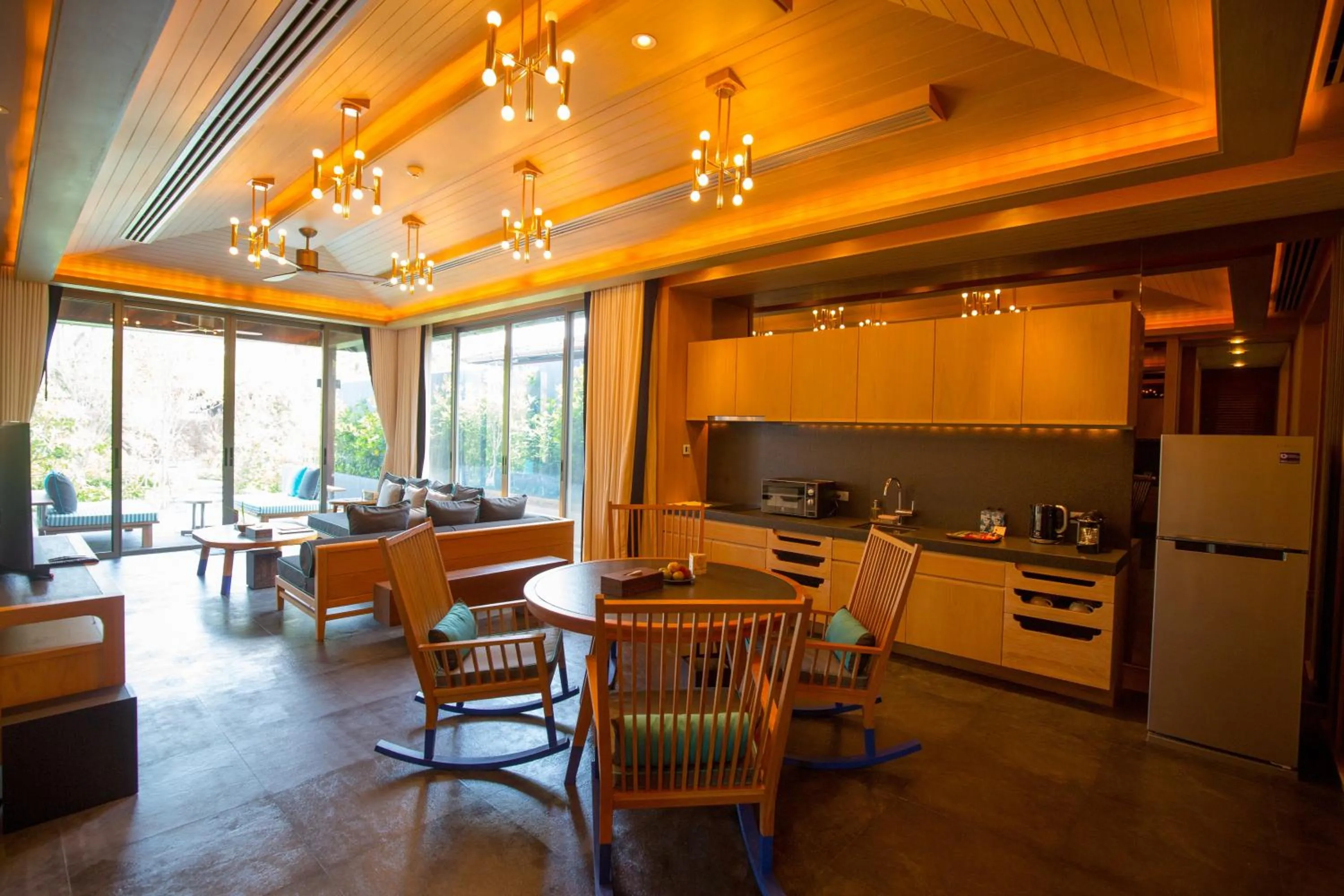 Living room in Baba Beach Club Natai Luxury Pool Villa Hotel by Sri panwa - SHA Plus