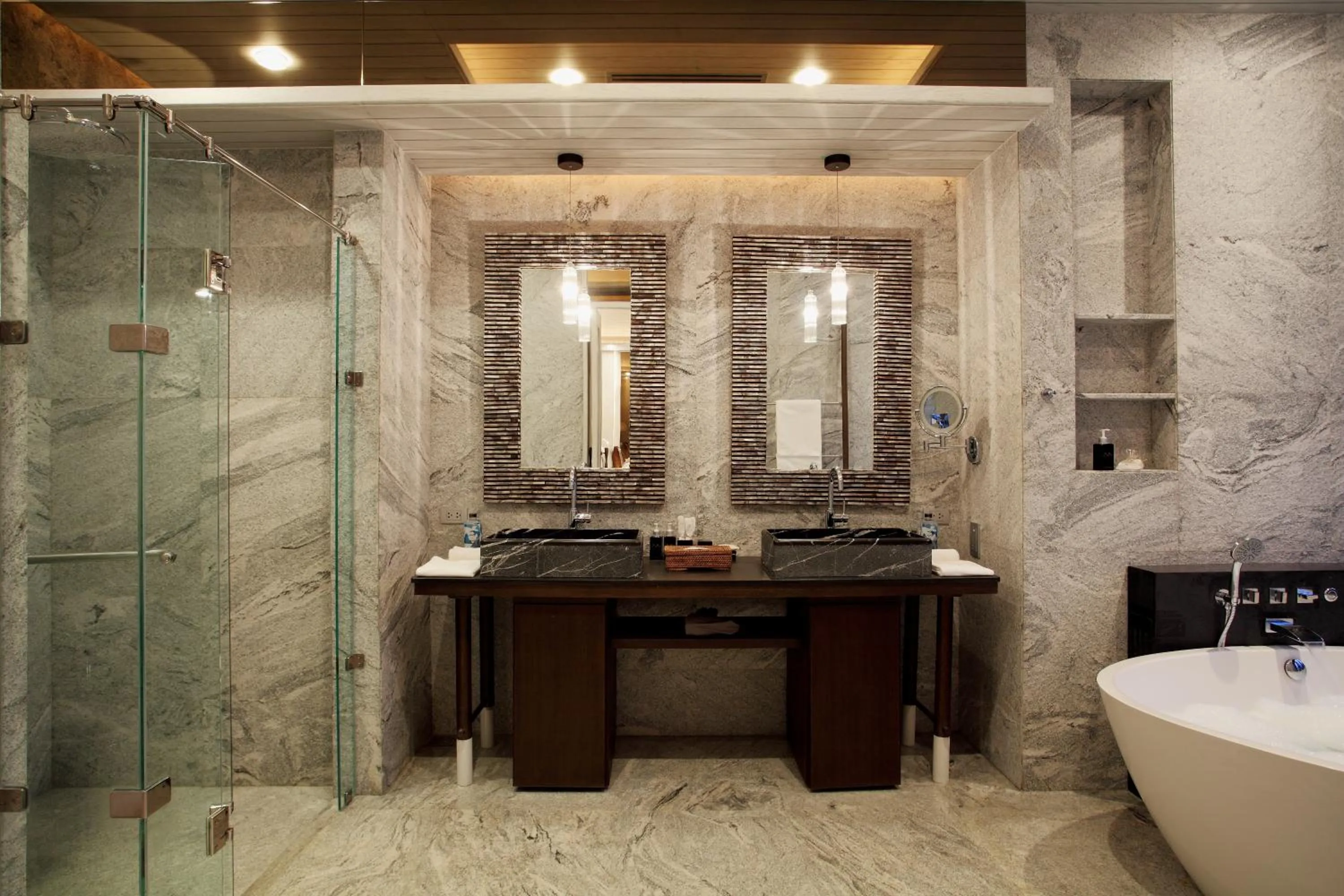 Shower in Baba Beach Club Natai Luxury Pool Villa Hotel by Sri panwa - SHA Plus