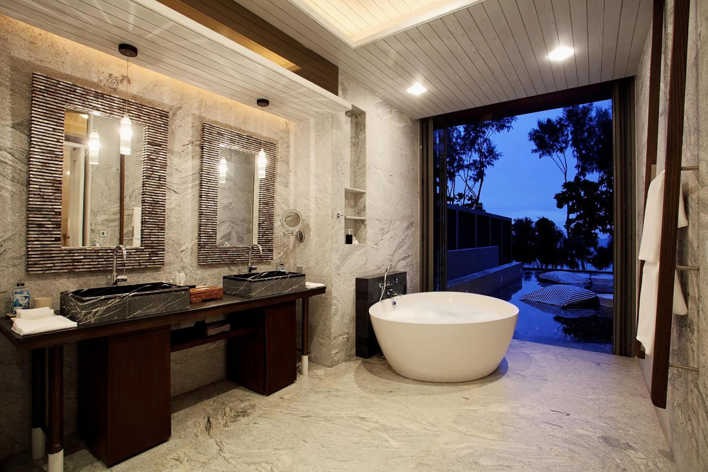 Bathroom in Baba Beach Club Natai Luxury Pool Villa Hotel by Sri panwa - SHA Plus