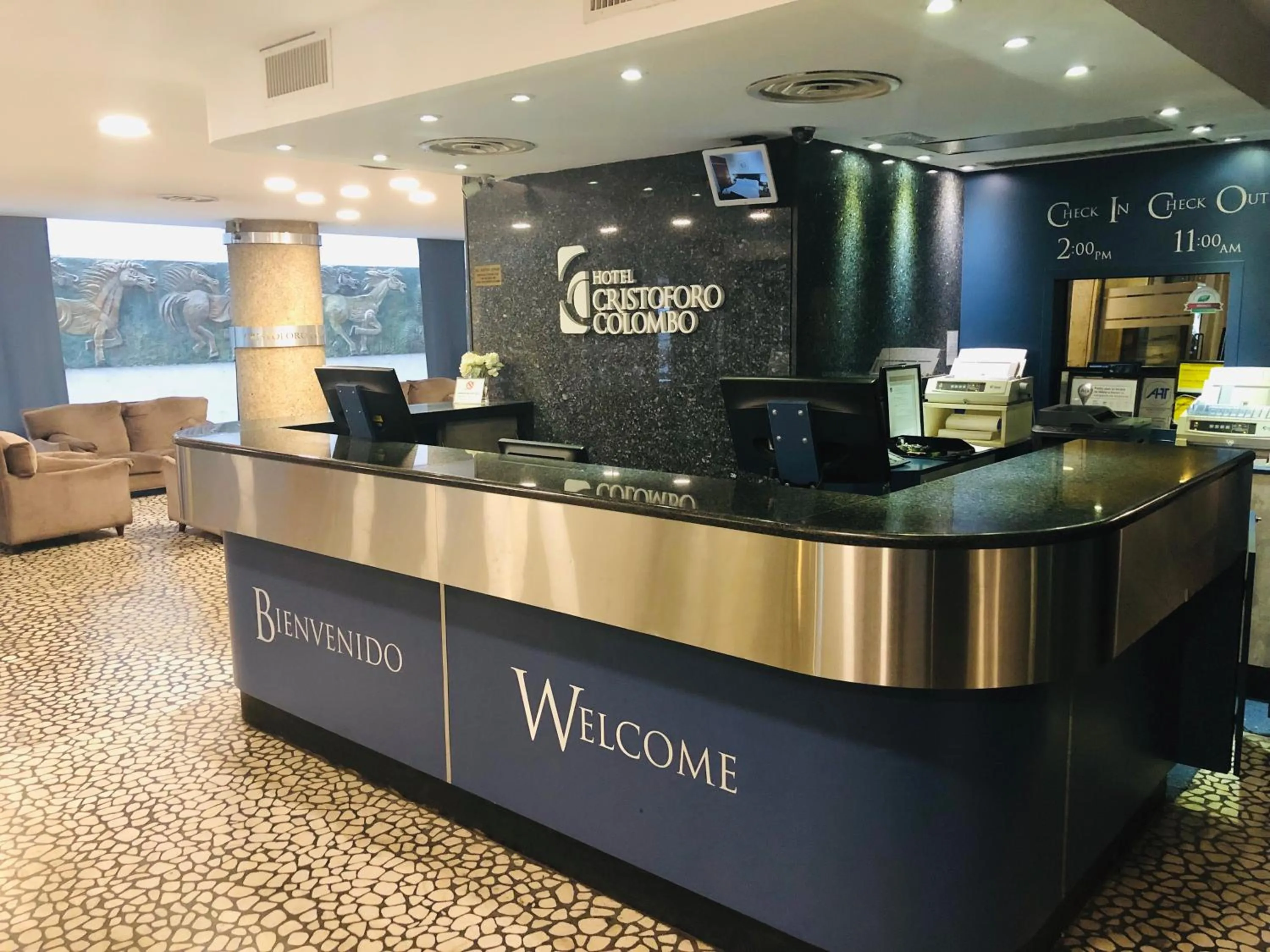 Lobby or reception in Hotel Cristoforo Colombo