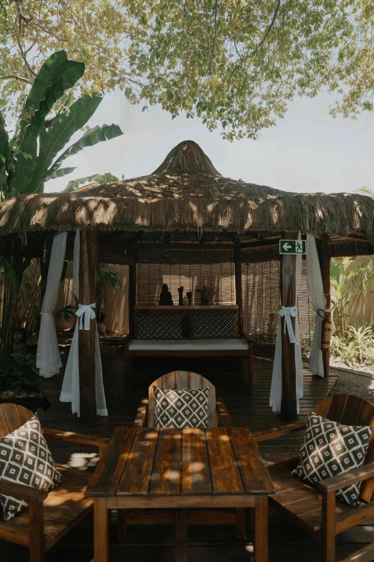 Seating area in Pousada Erva Doce