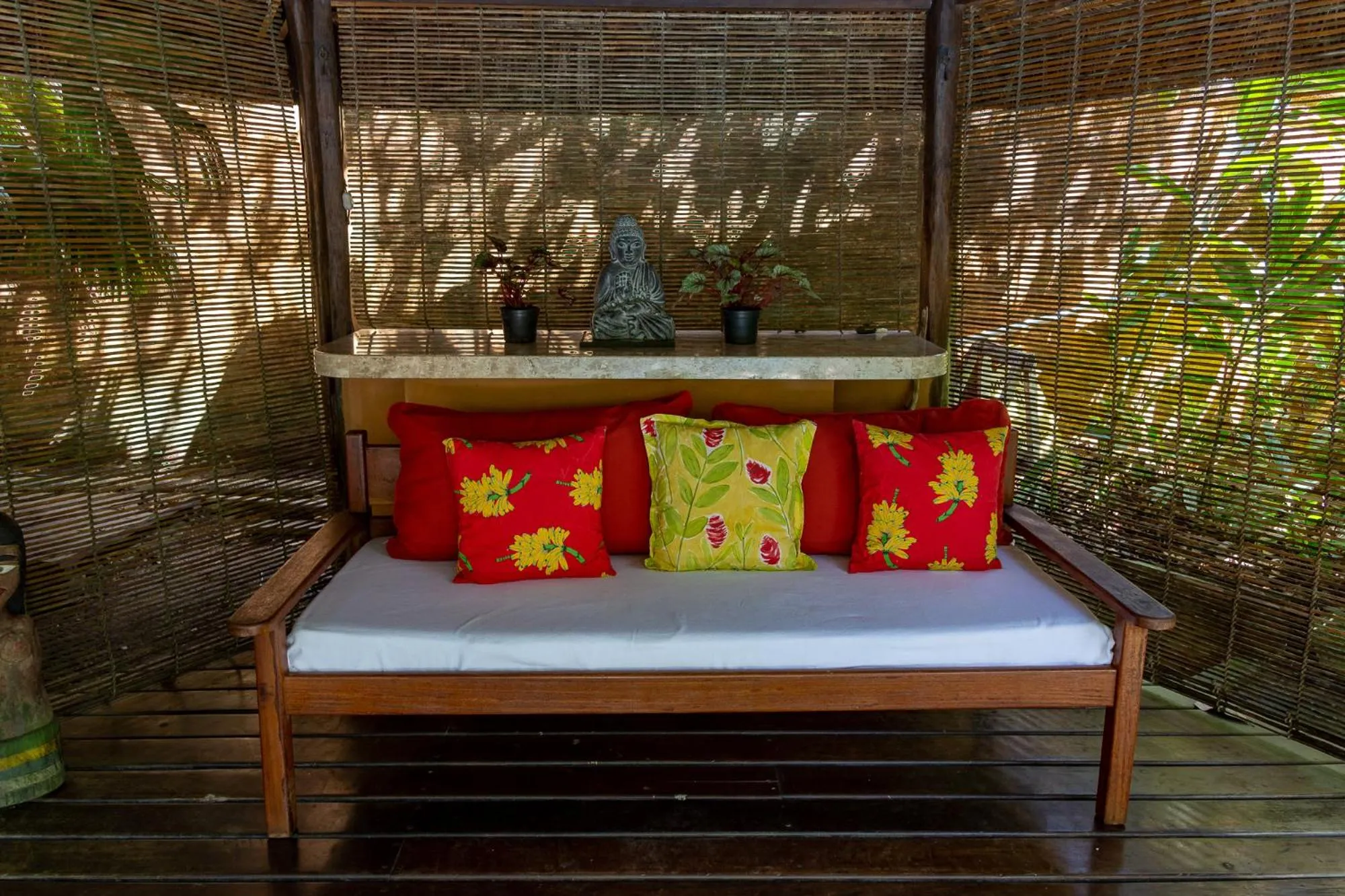 Seating area in Pousada Erva Doce