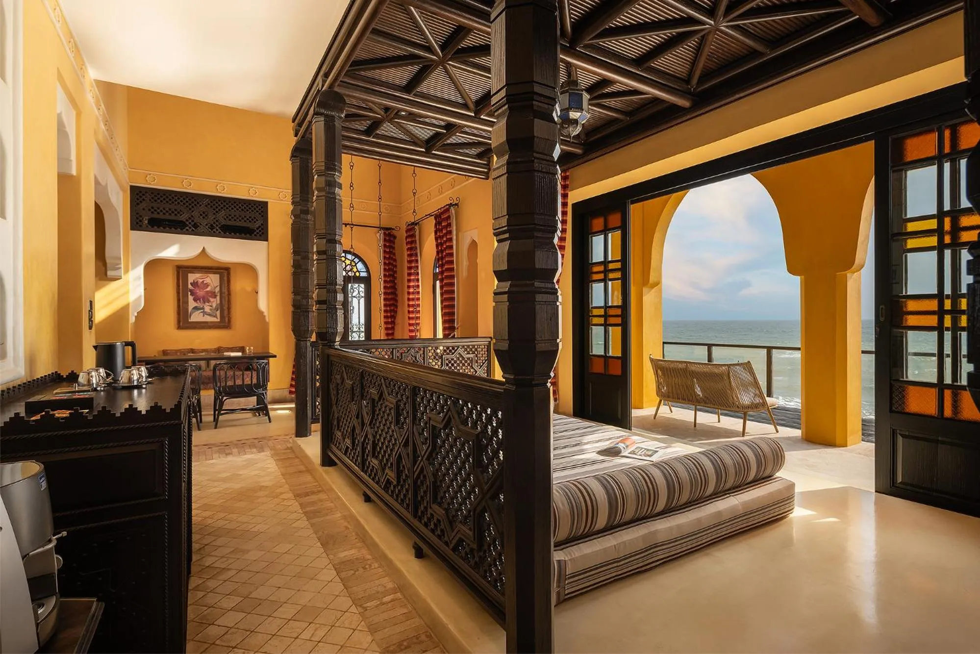 Living room, Bed in Villa Maroc Resort