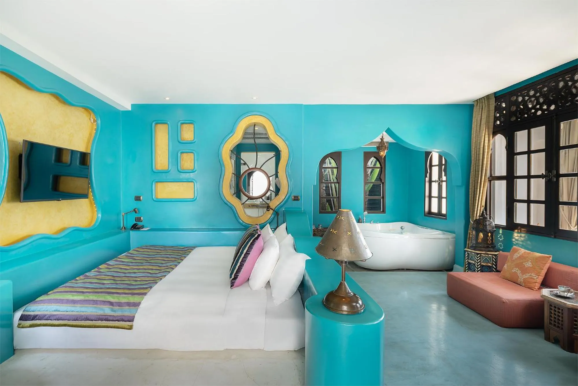 Bed in Villa Maroc Resort