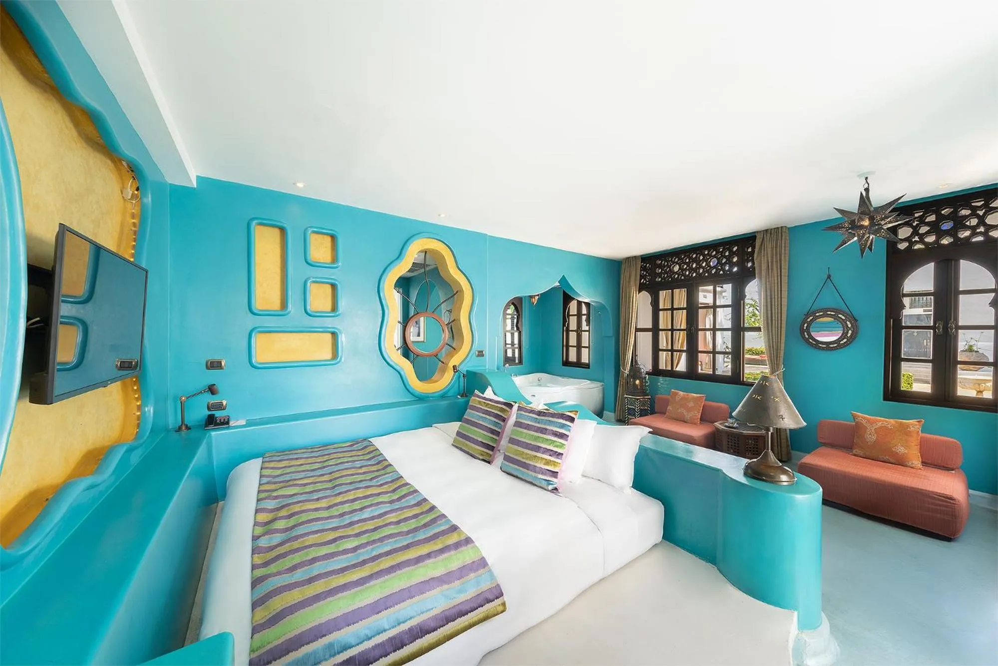 Bed in Villa Maroc Resort