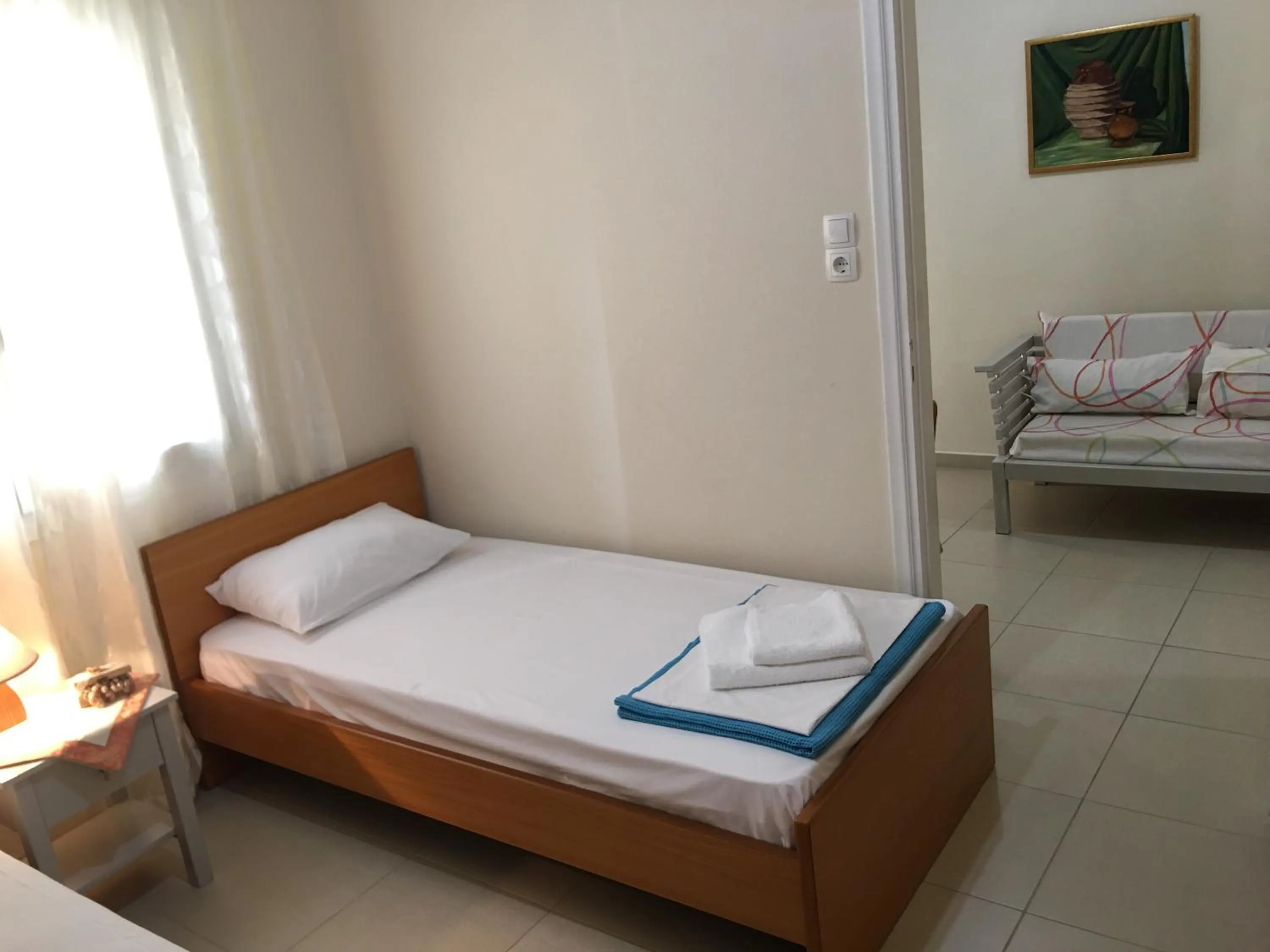 Bed in Heraklion Old Port Apartments