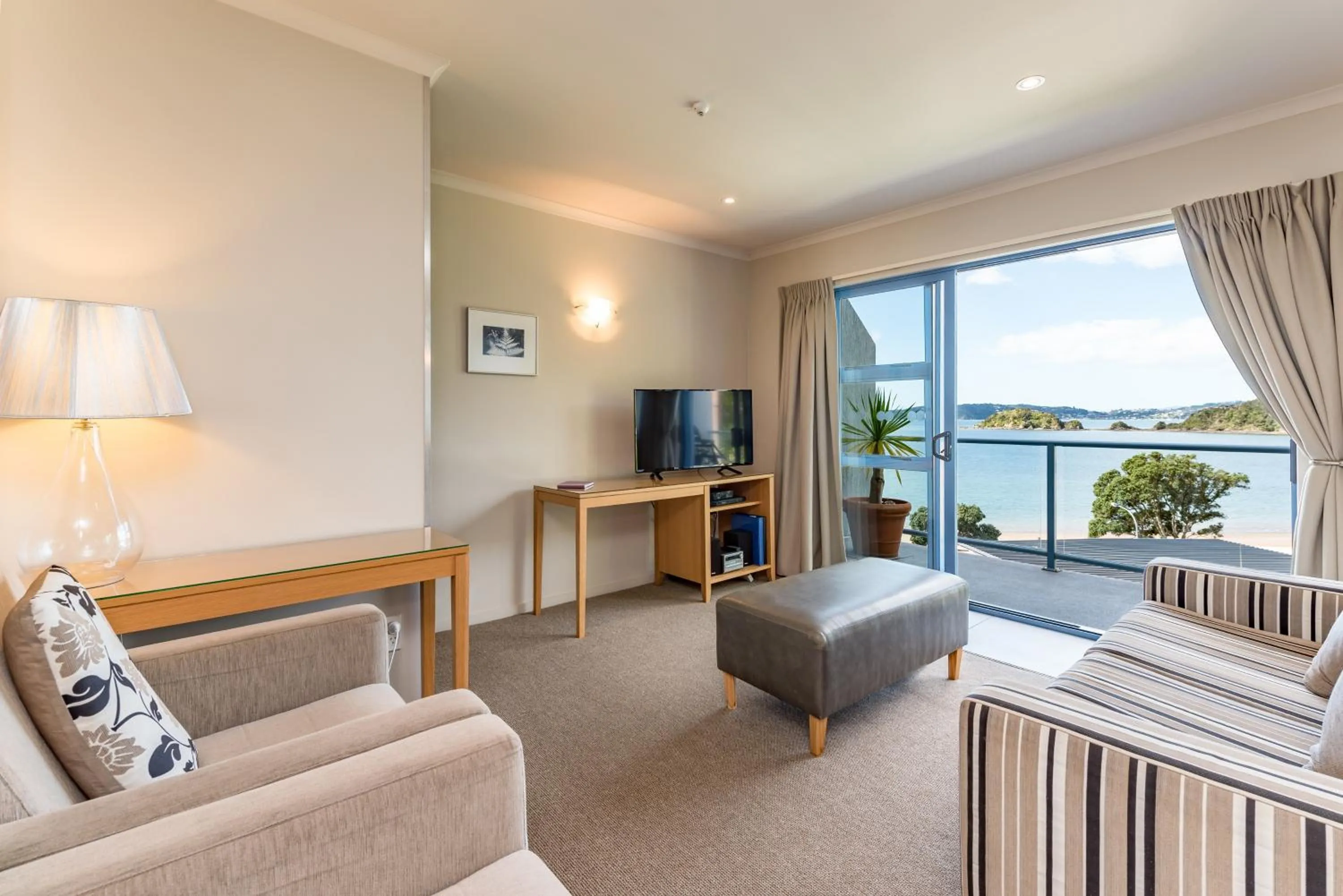 Living room in Blue Pacific Apartments