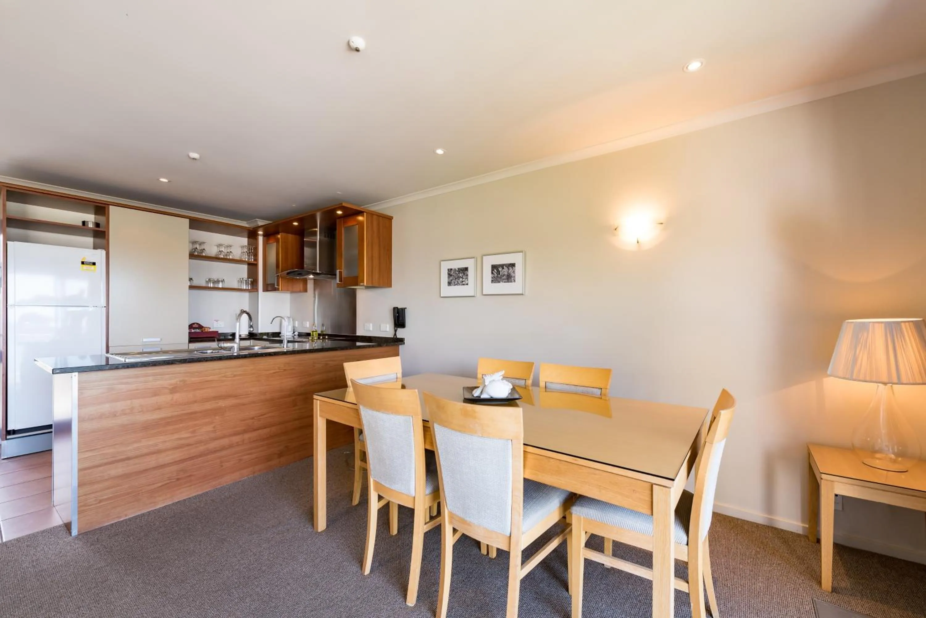 Kitchen or kitchenette in Blue Pacific Apartments