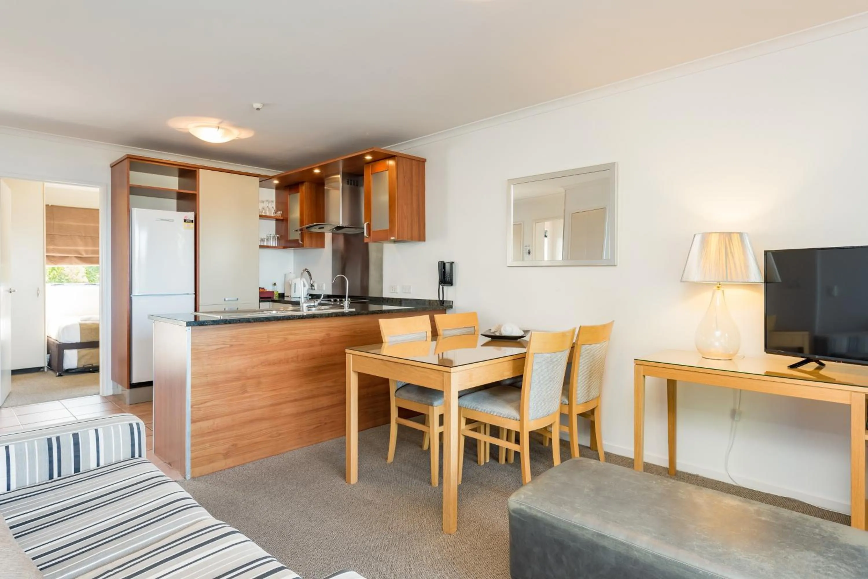 Kitchen or kitchenette in Blue Pacific Apartments