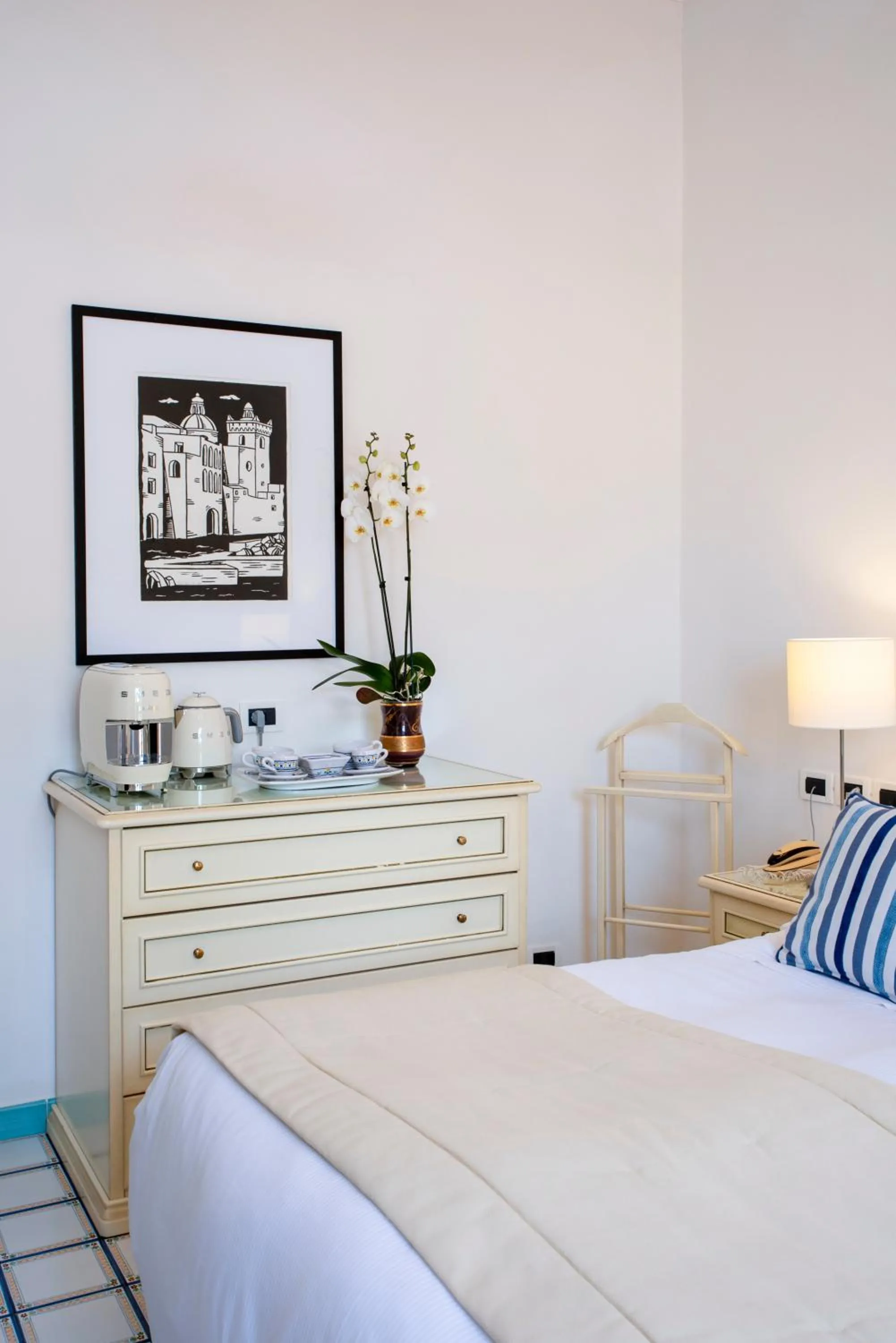 Bed in La Reginella Resort & Spa