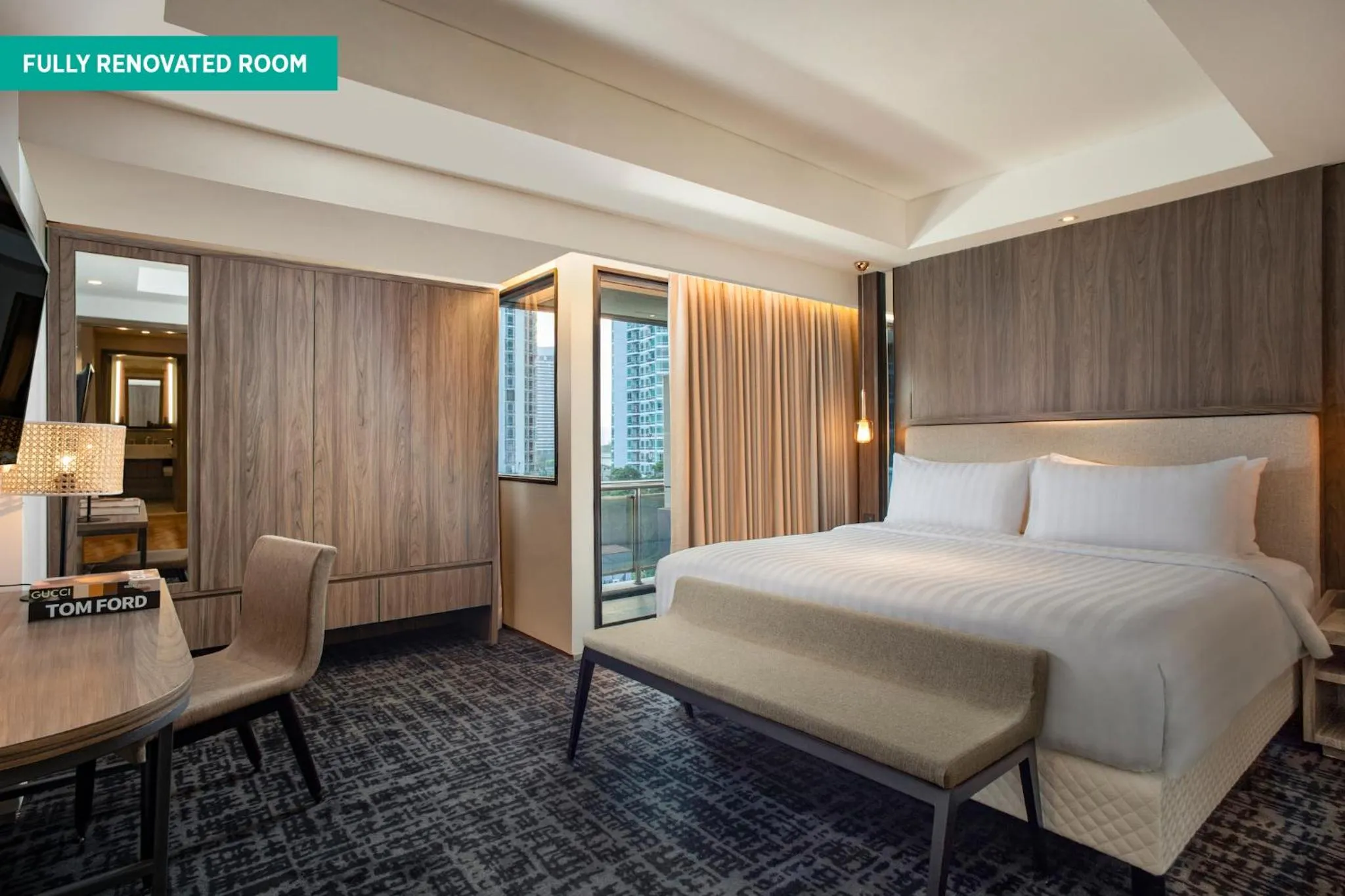 Bedroom, Bed in Oakwood Suites Kuningan Jakarta