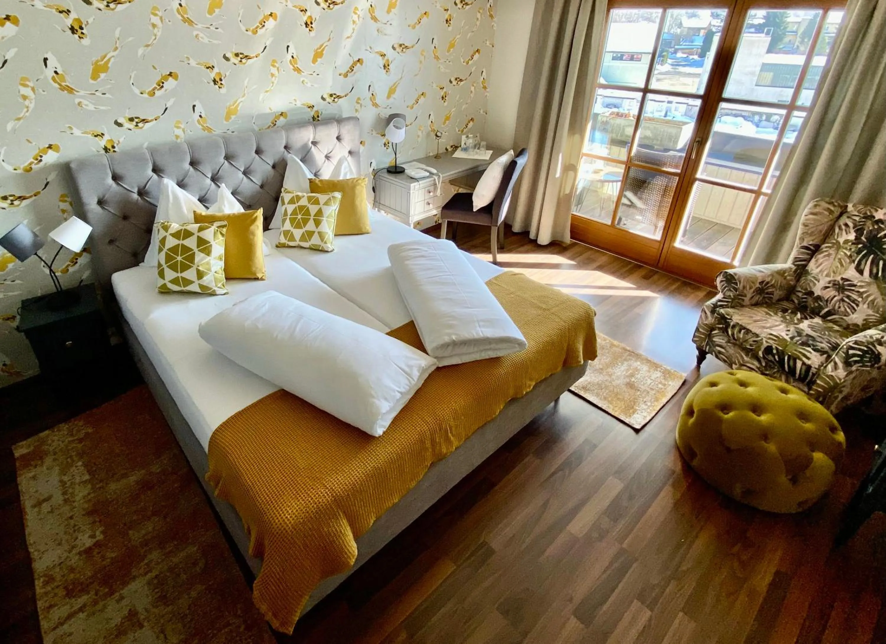 Photo of the whole room, Bed in Landhotel Lindenhof