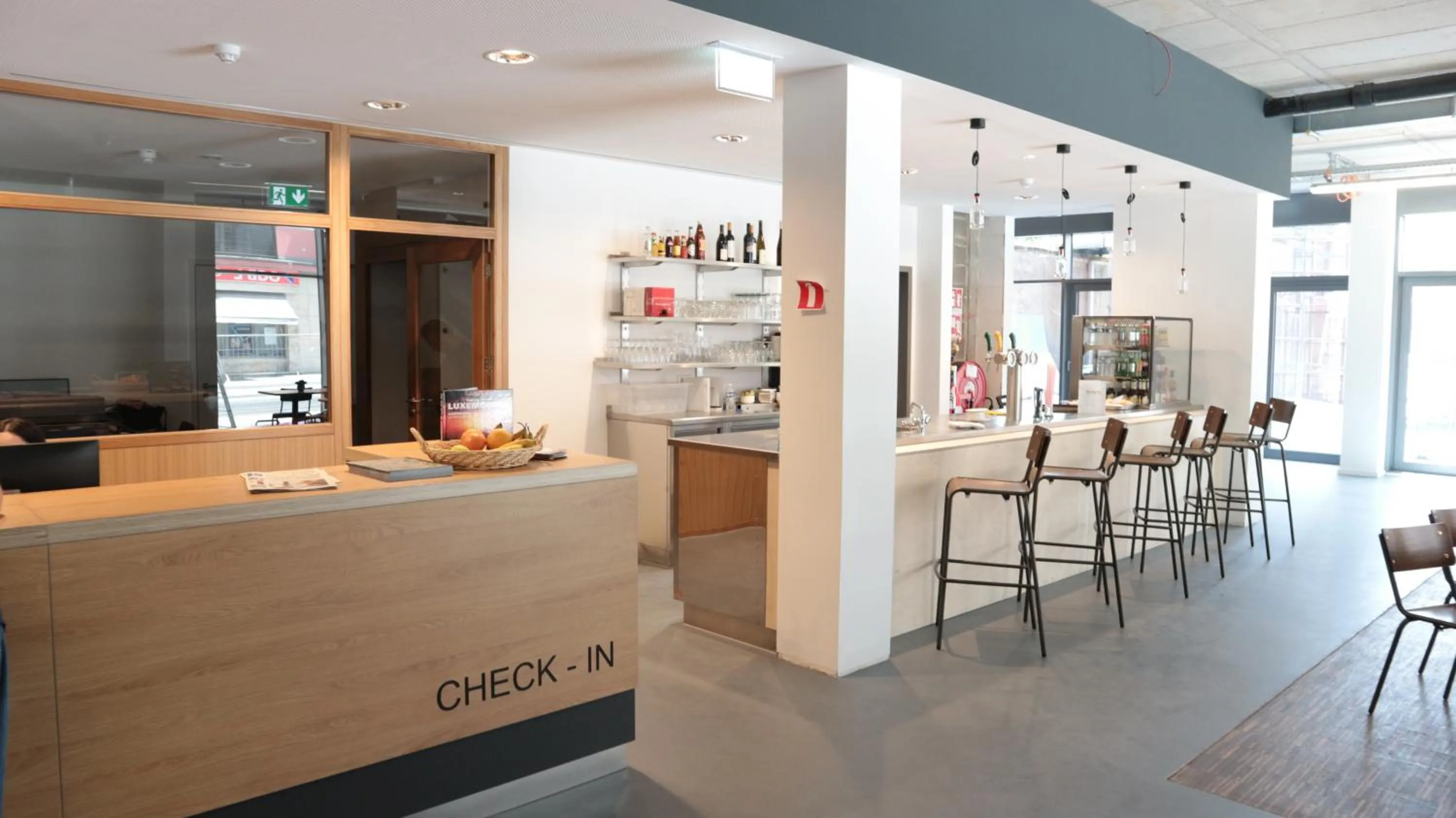 Lobby or reception in Youth Hostel Esch/Alzette