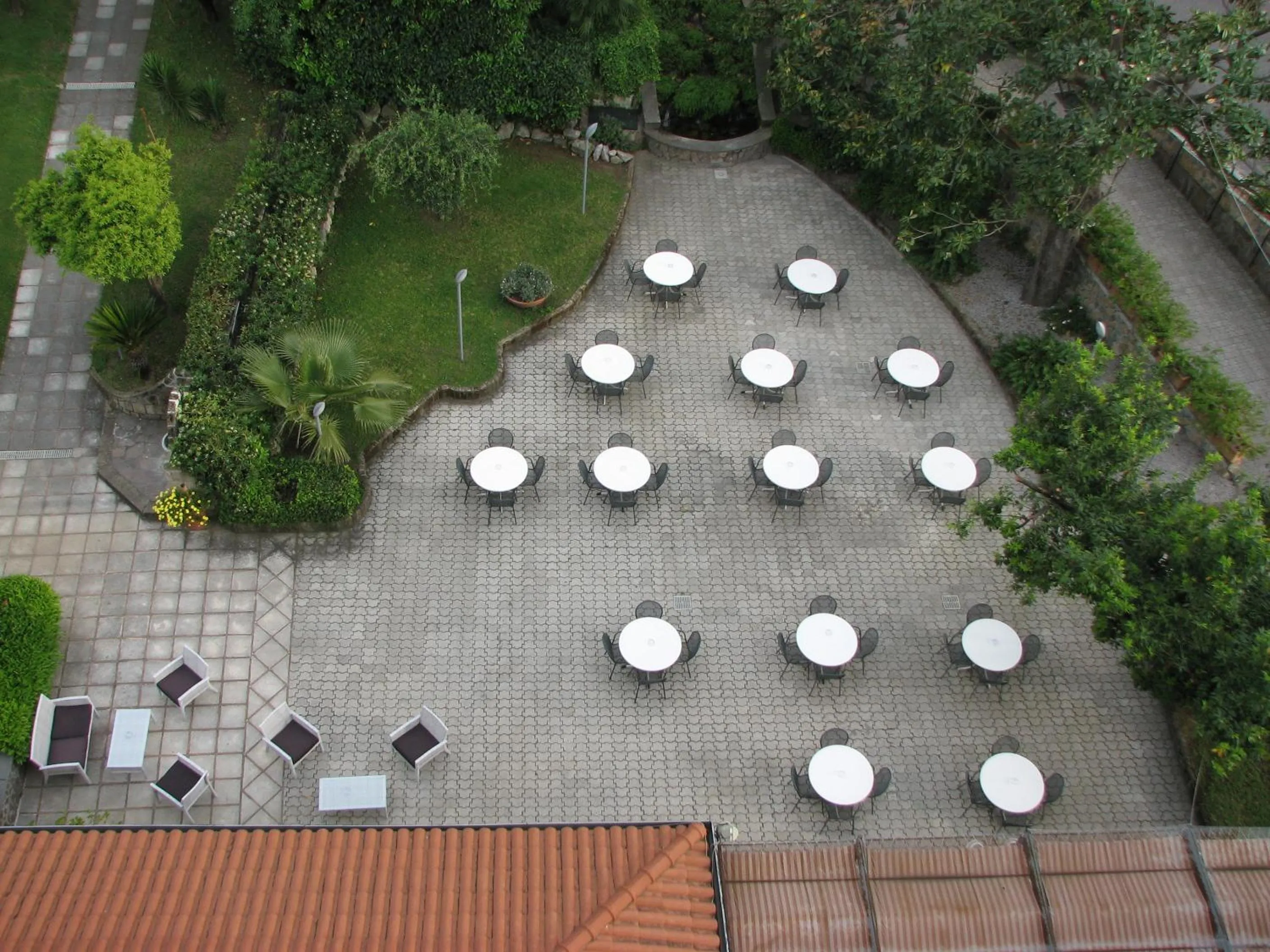 Patio in Hotel Parco