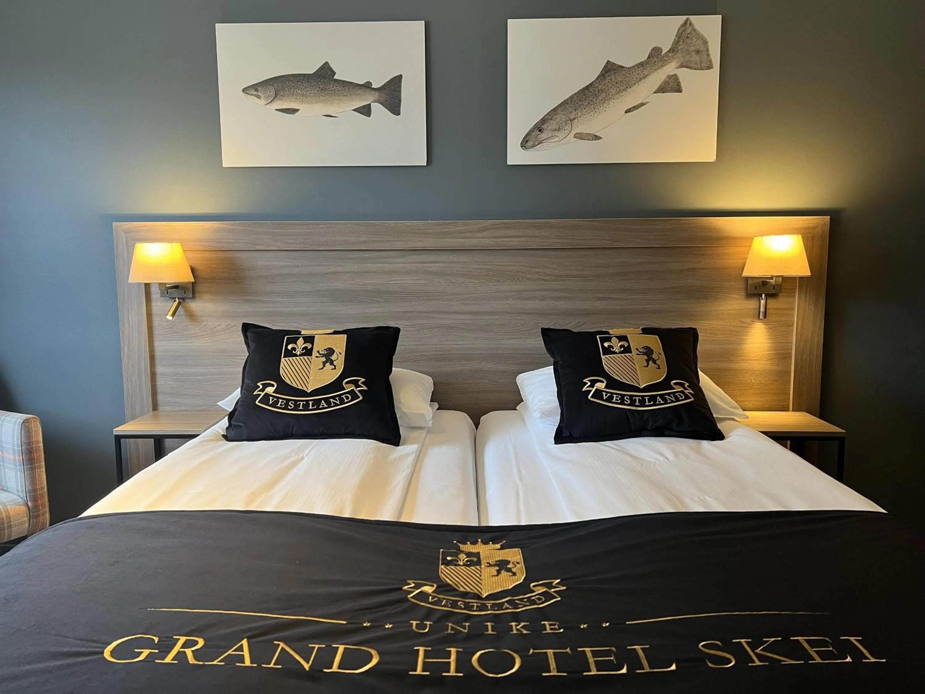 Bed in Grand Hotel Skei - Unike Hoteller