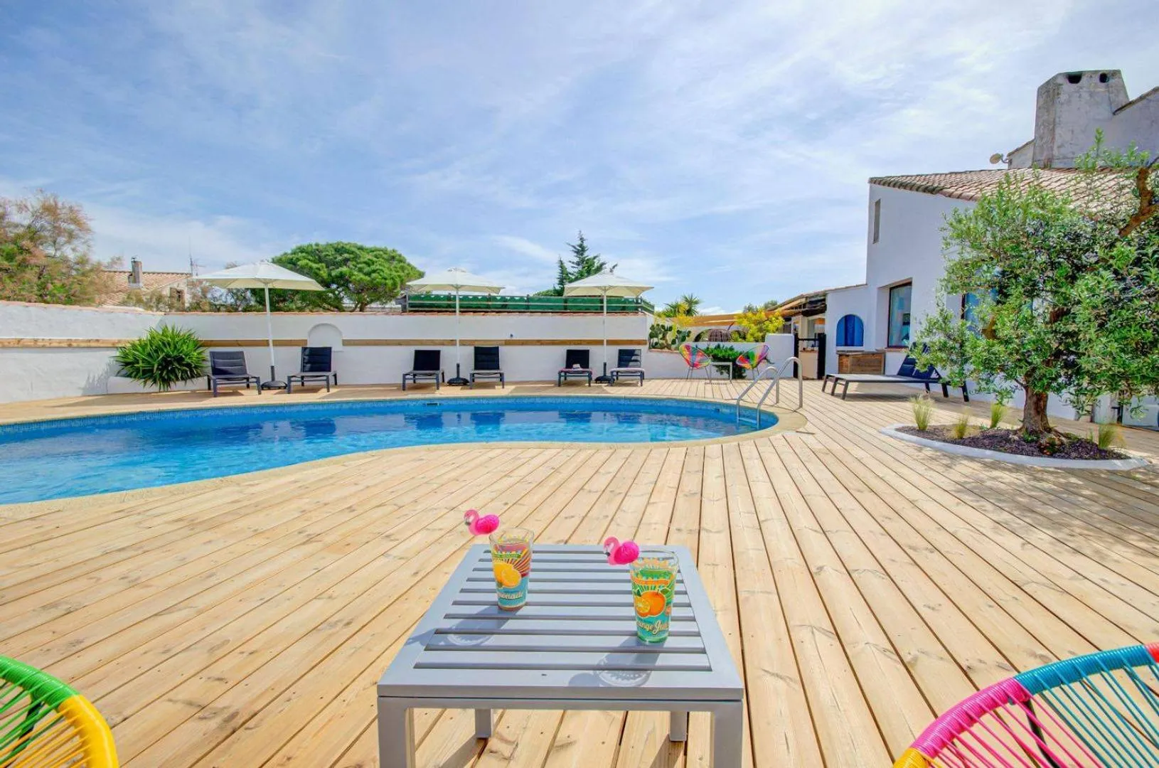 Swimming pool in Hôtel La Palunette