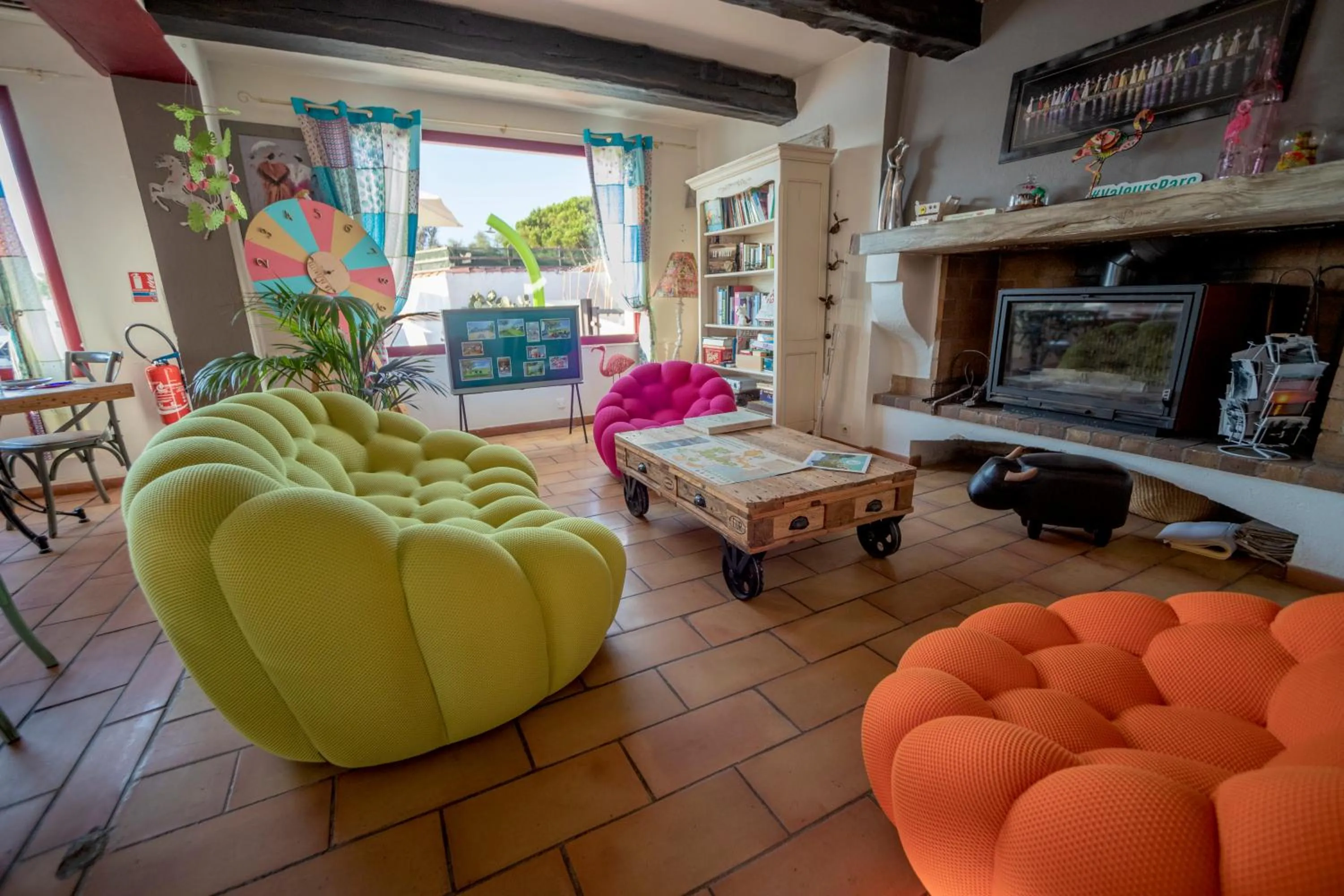 Living room in Hôtel La Palunette