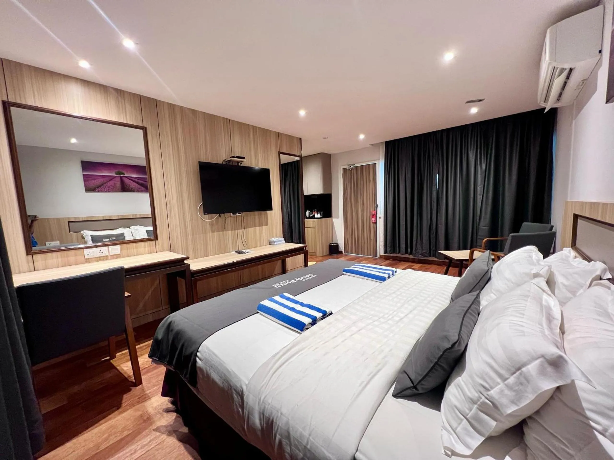 Bed in Pangkor Sandy Beach Resort