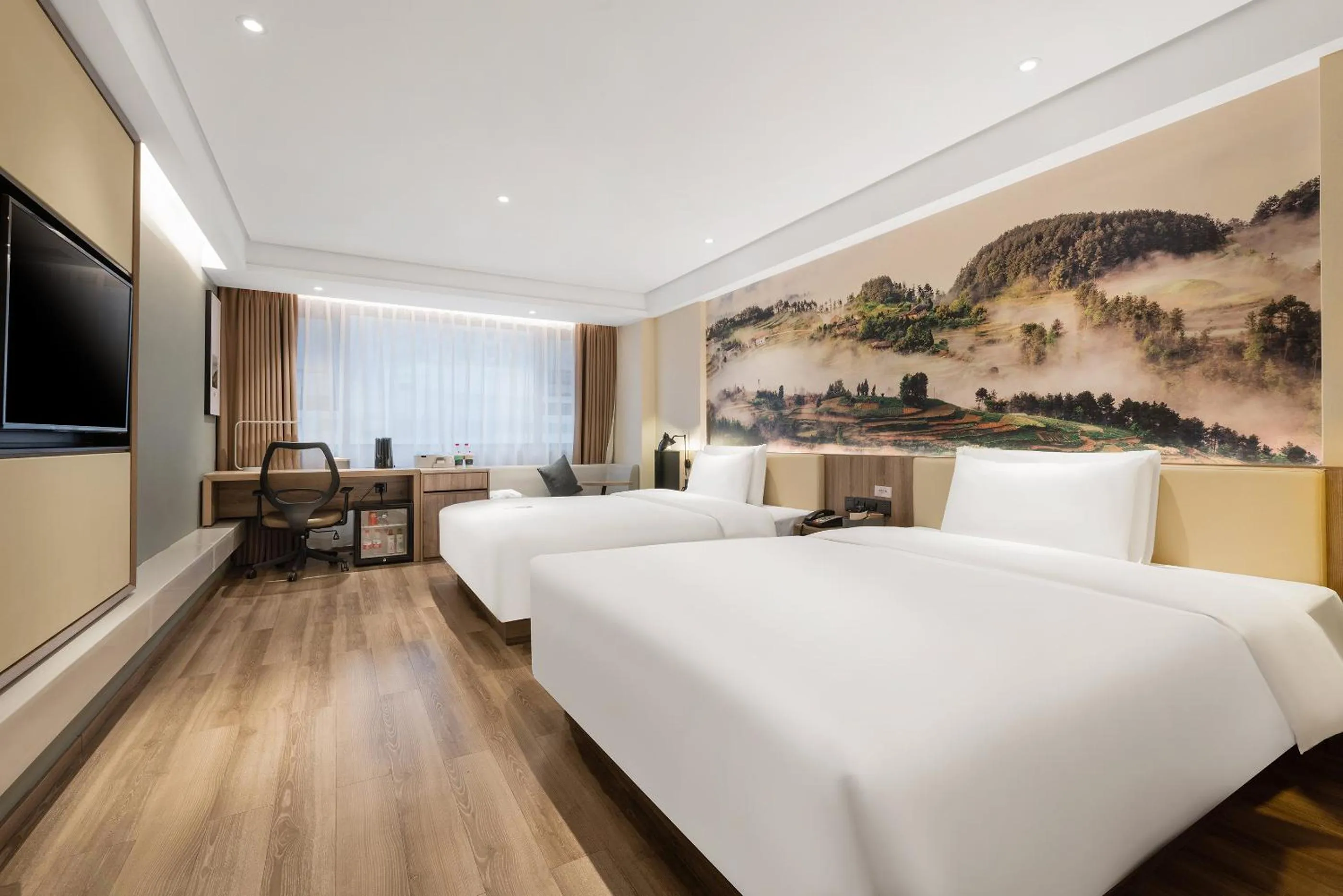 Property building, Bed in Atour Hotel Chongqing Jiefangbei
