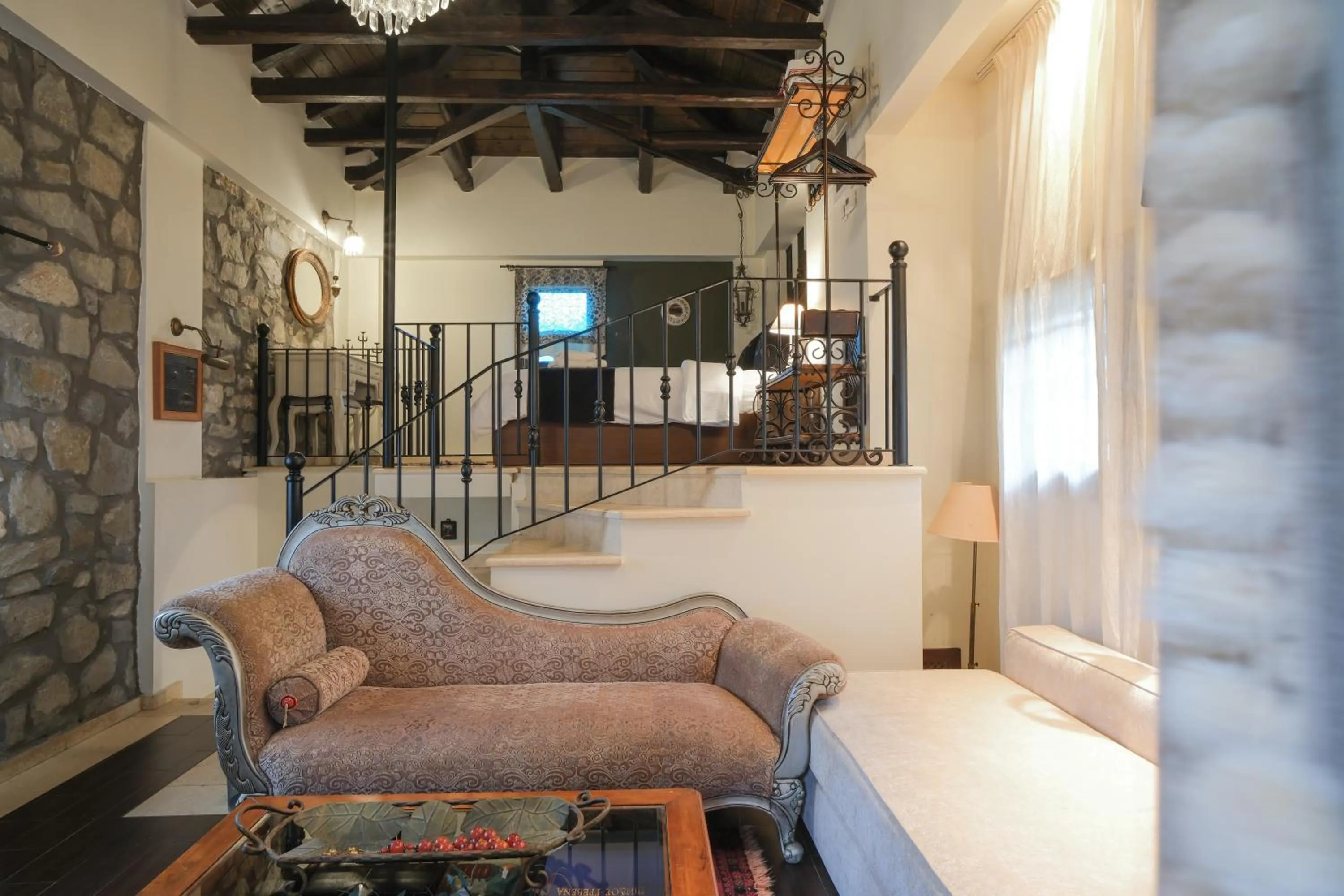 Seating area in Pindos Resort