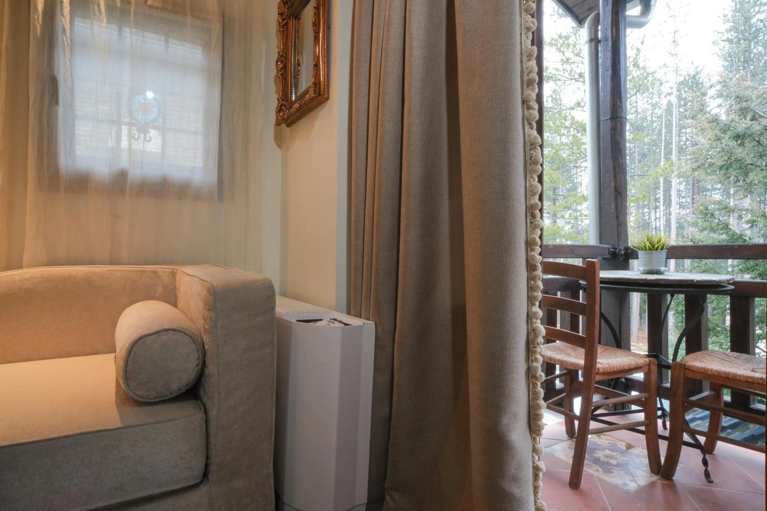 Seating area in Pindos Resort