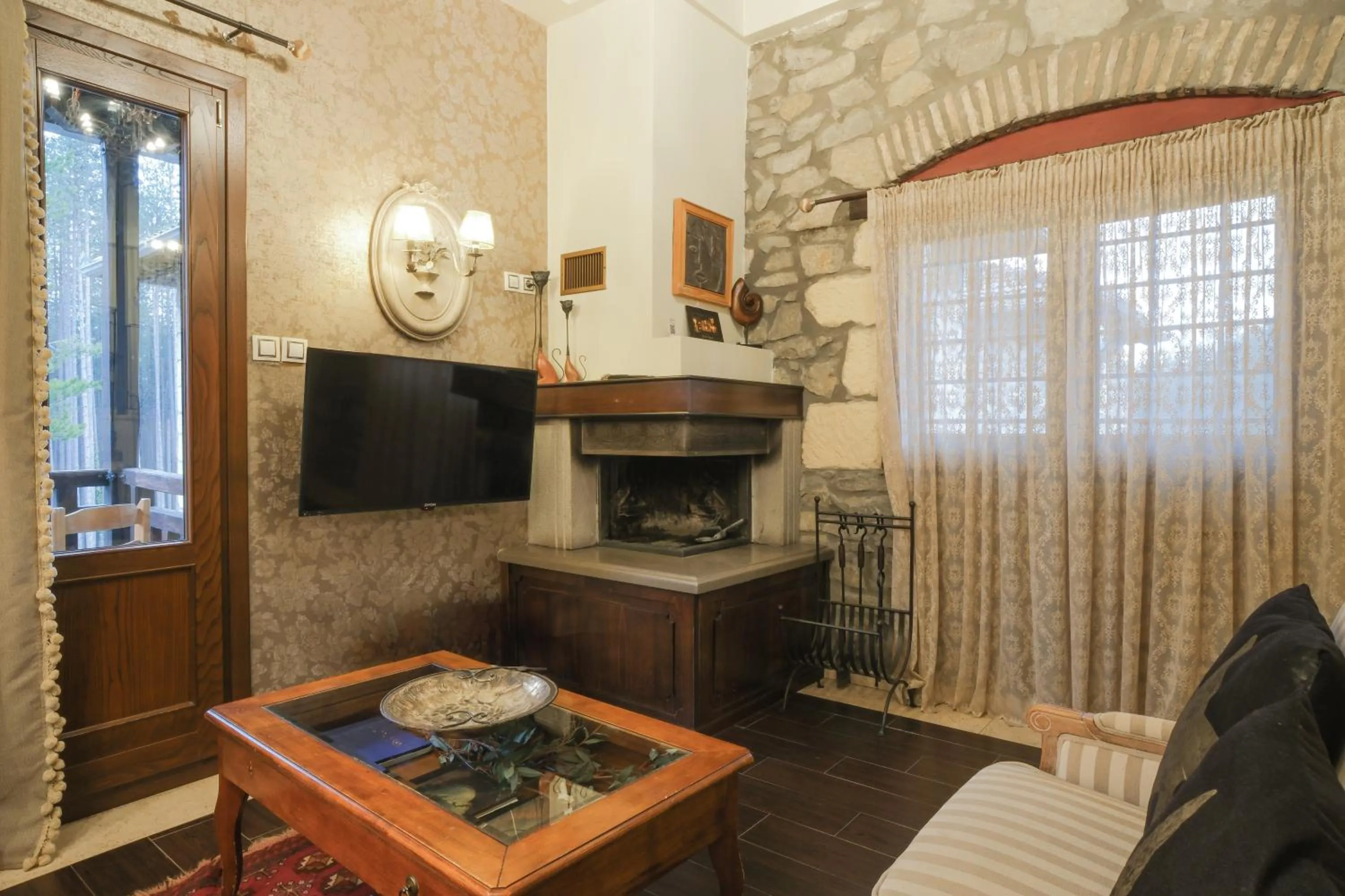 Seating area in Pindos Resort