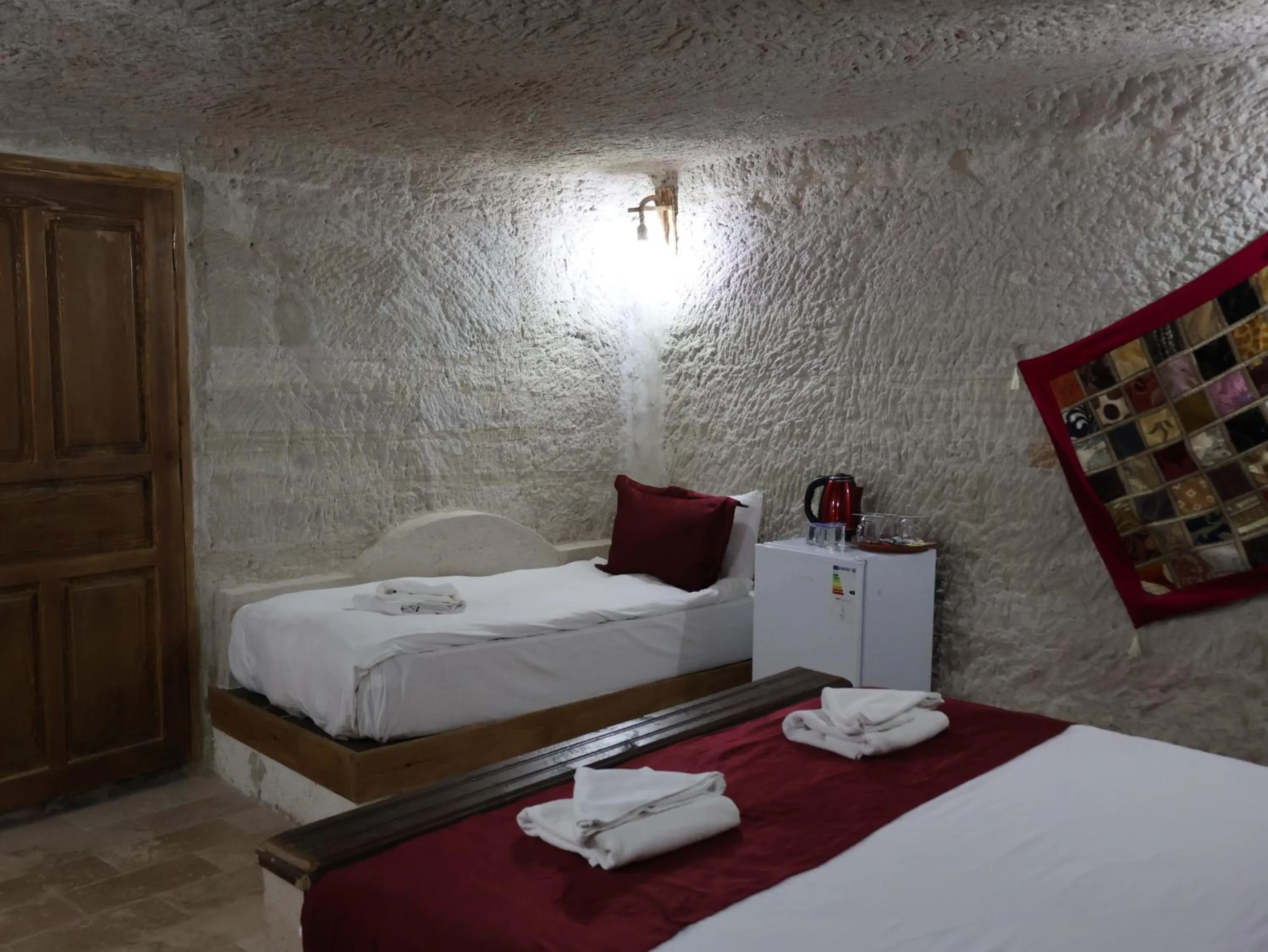 Bed in Seven Rock Cave Hotel