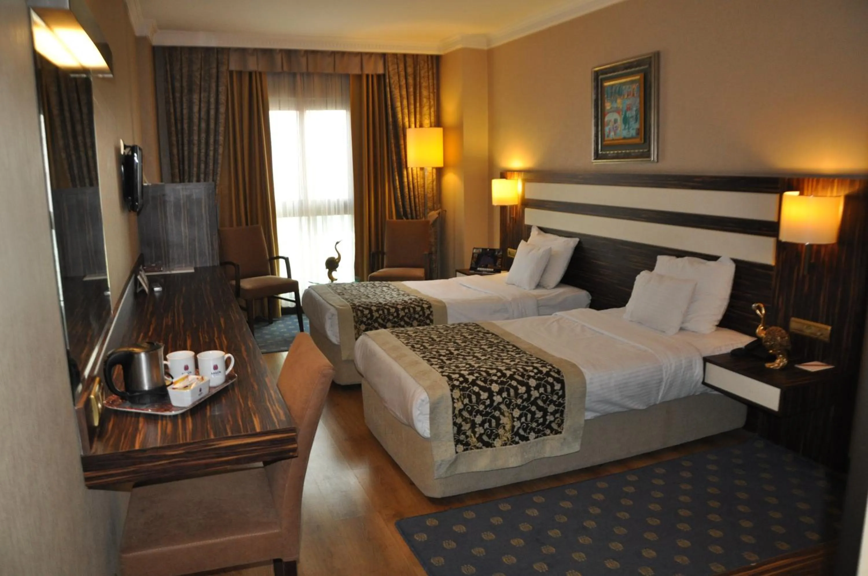 Decorative detail, Bed in Akgun Hotel Beyazit