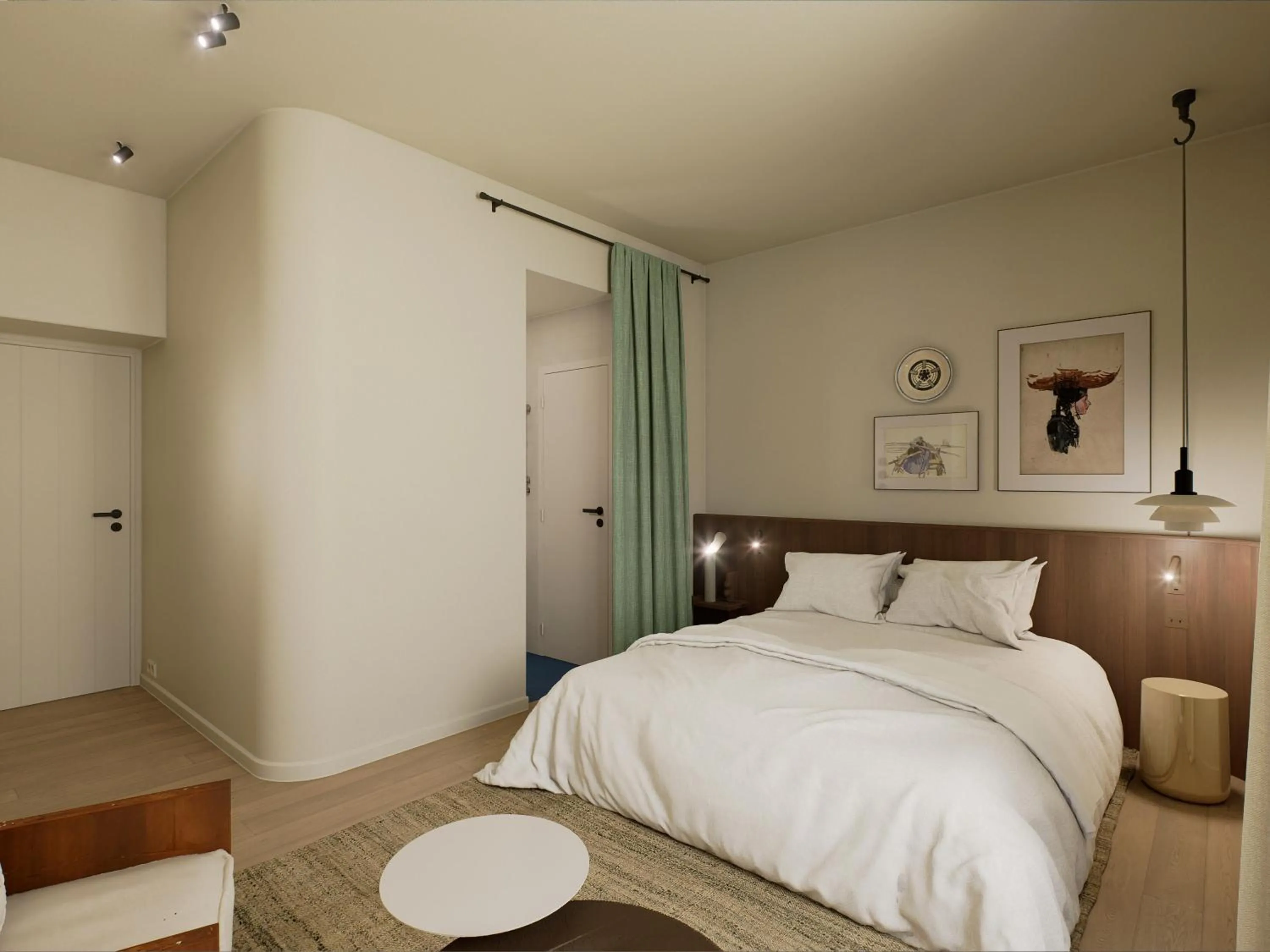 Bed in Villa Tri Men