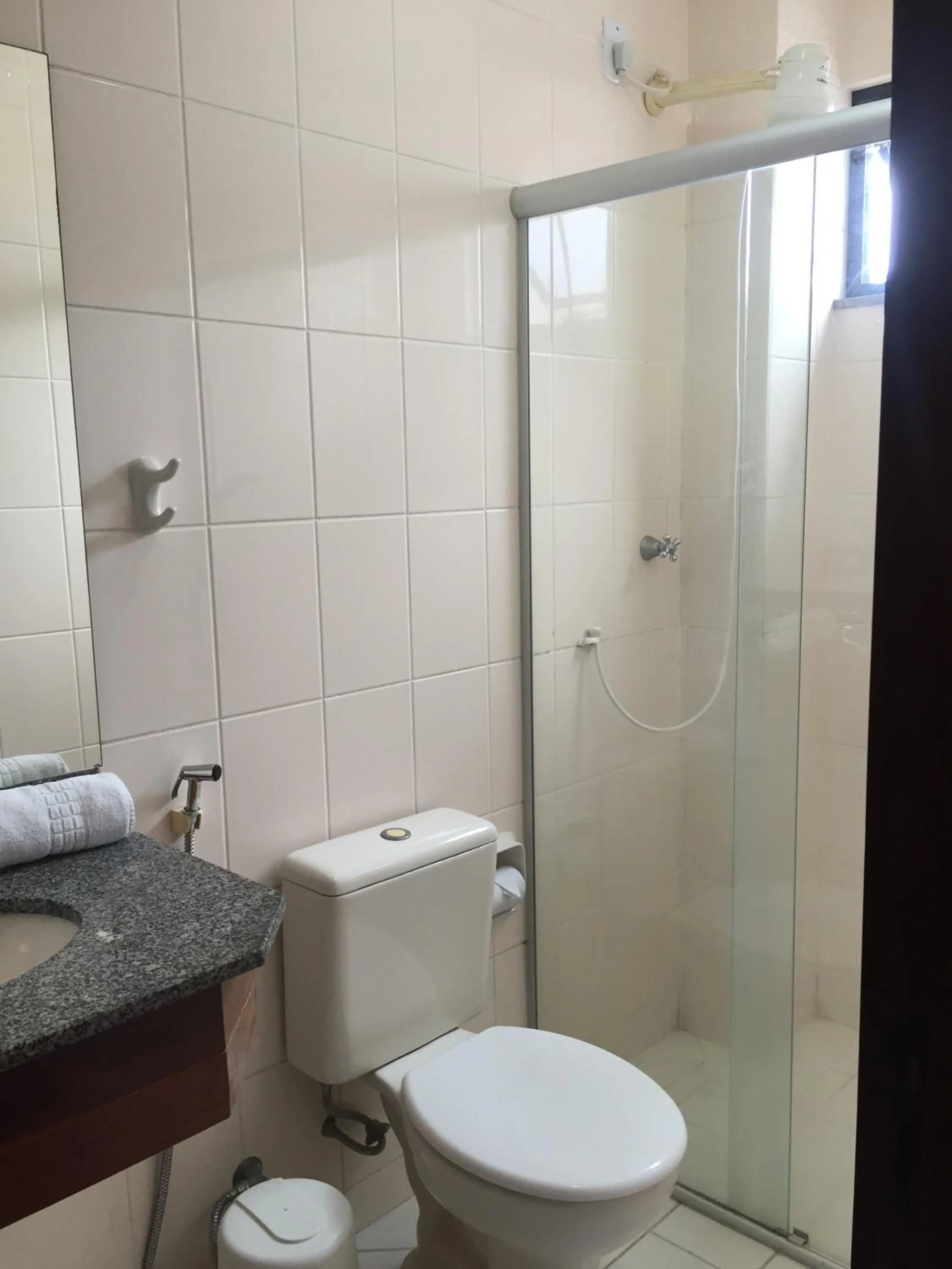 Toilet in Machado´s Plaza Hotel