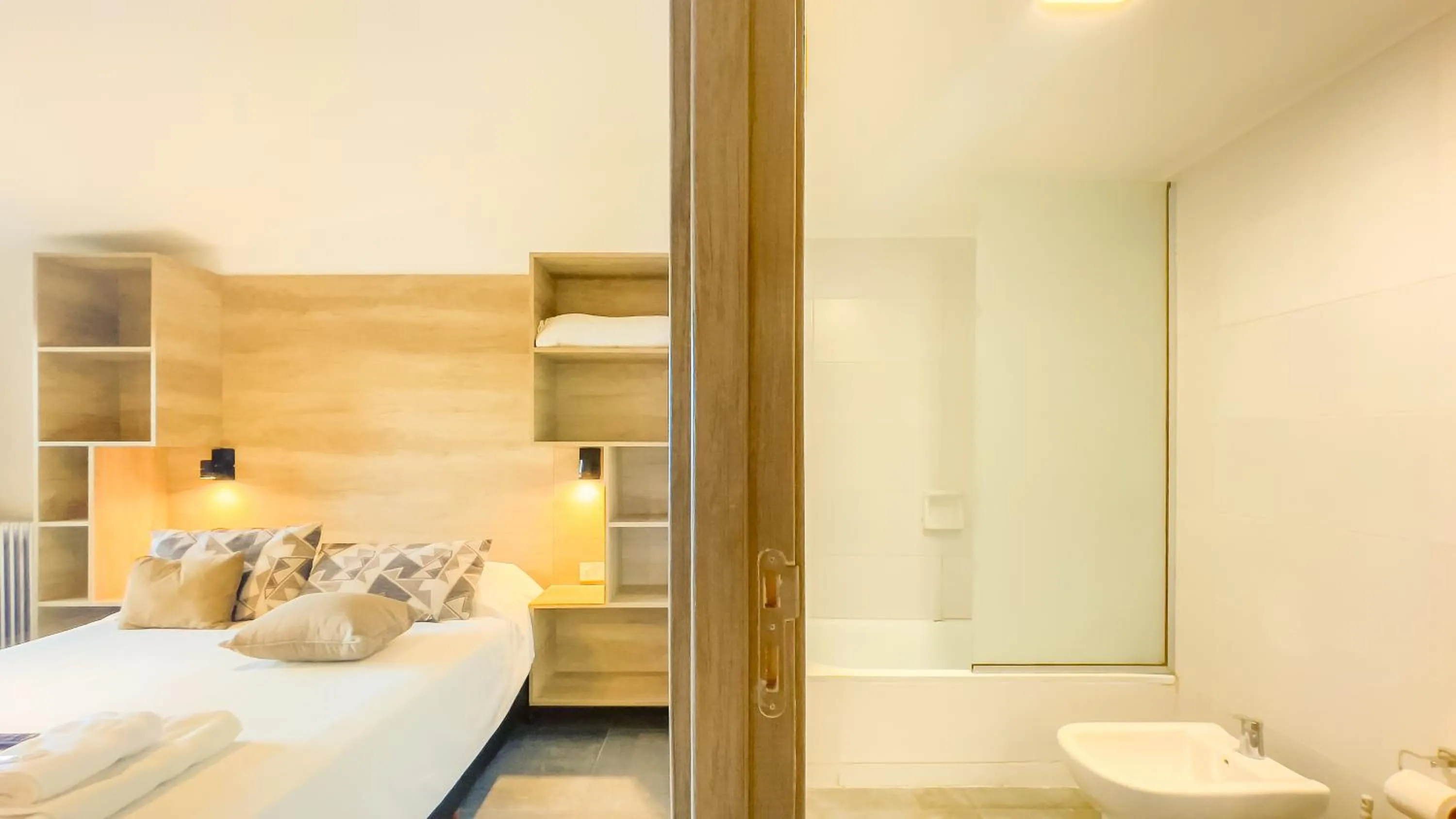 Bed in Hosteria Santa Rita