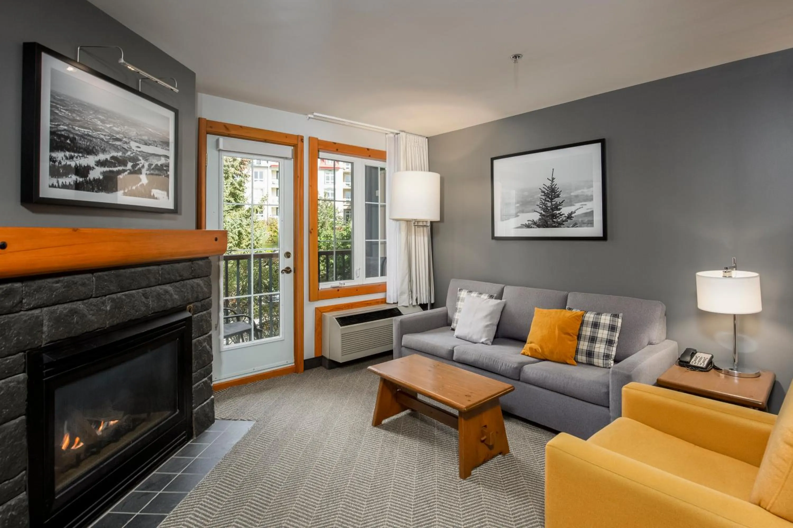 Living room in Lodge de la Montagne