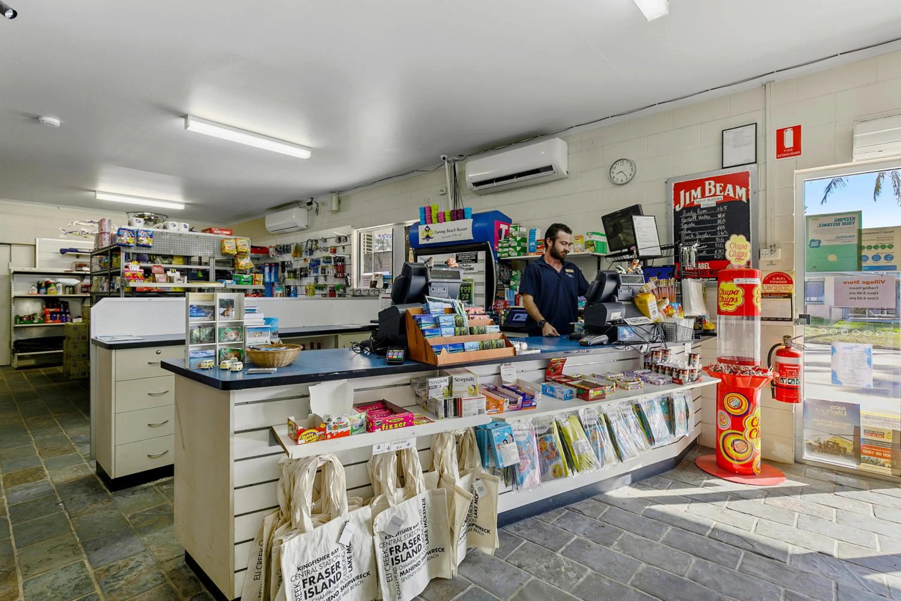 On-site shops in K'gari Beach Resort