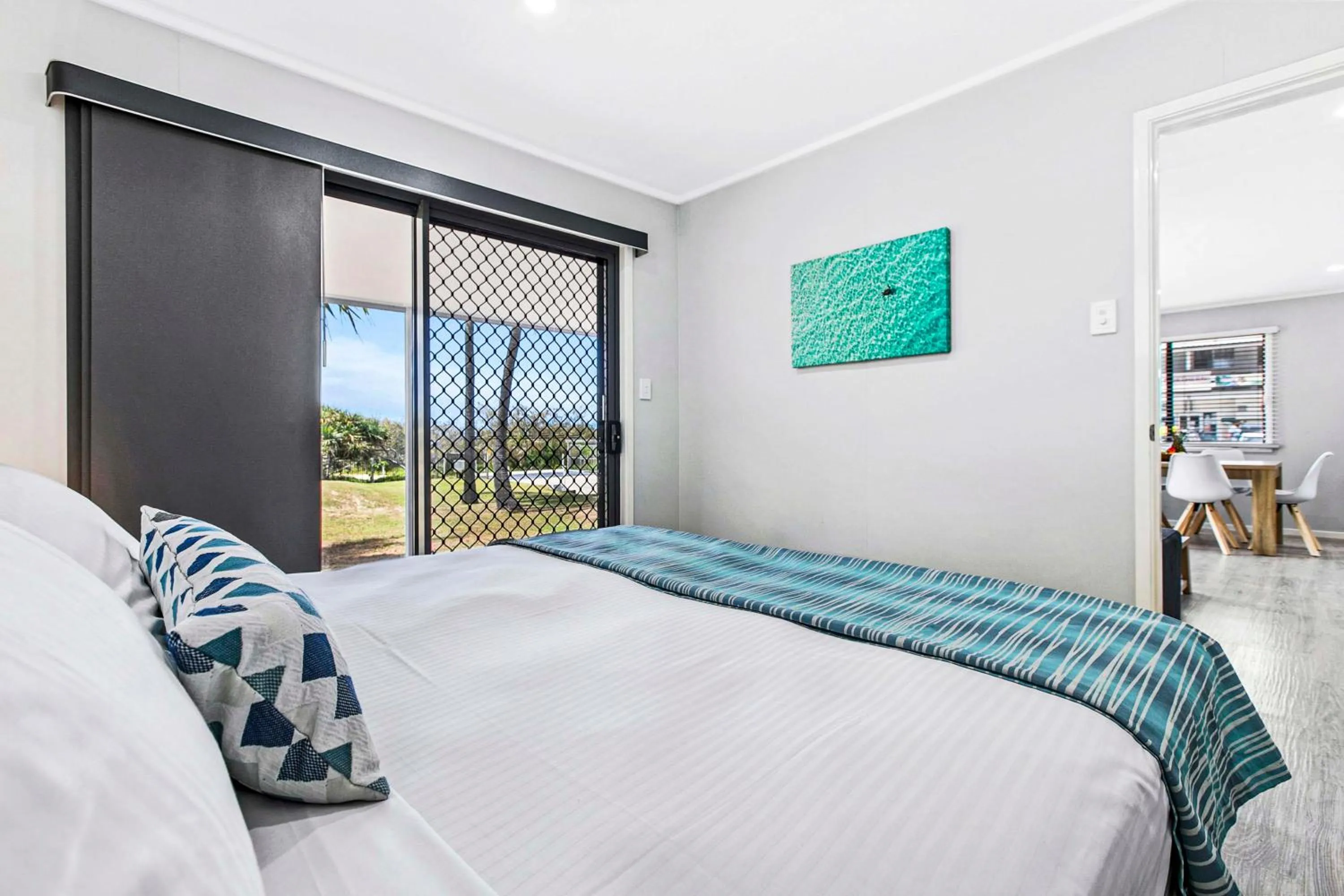 Bed in K'gari Beach Resort