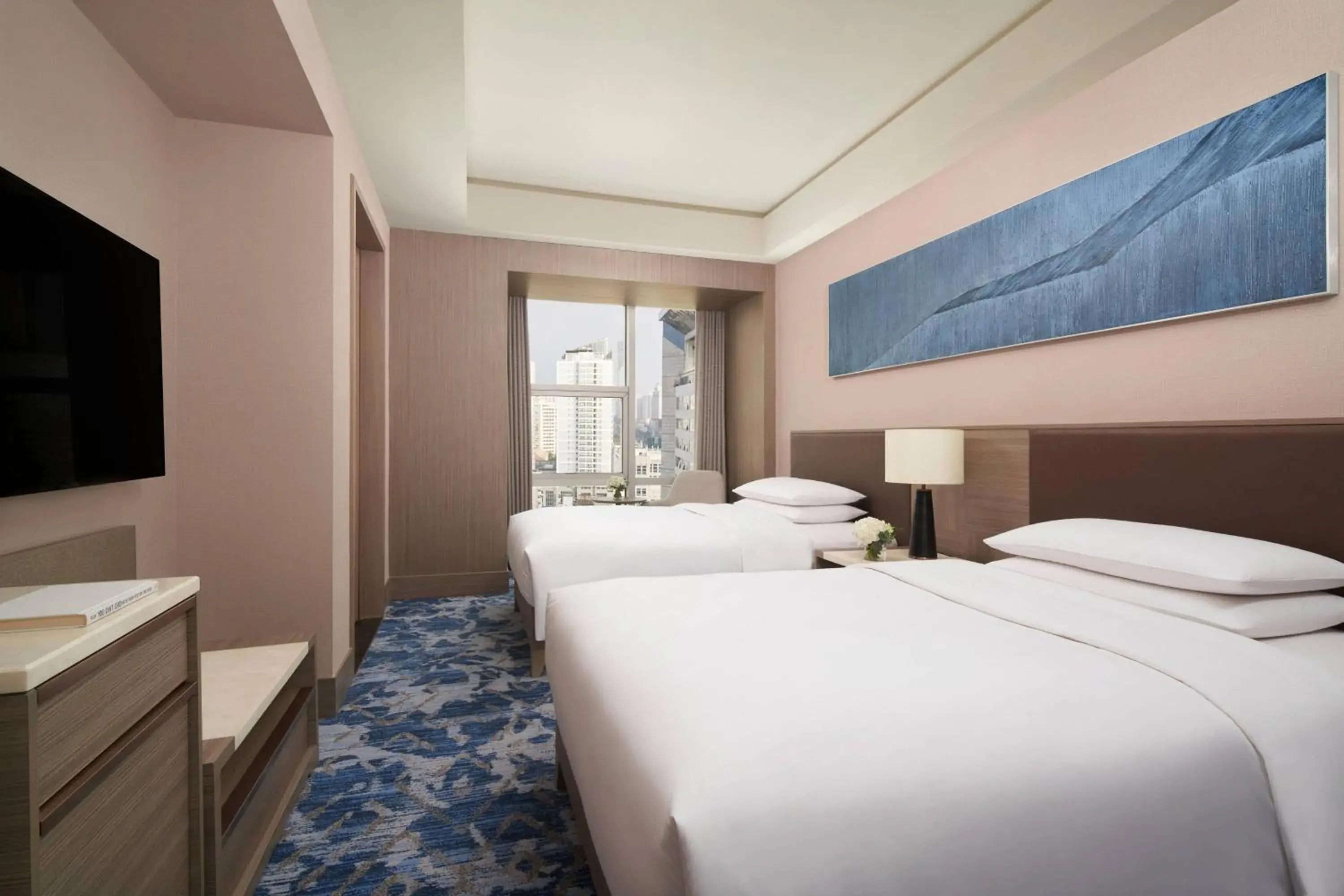 Executive Twin Room with Club Benefit in Nanning Marriott Hotel Executive Twin Room with Club Benefit in Nanning Marriott Hotel