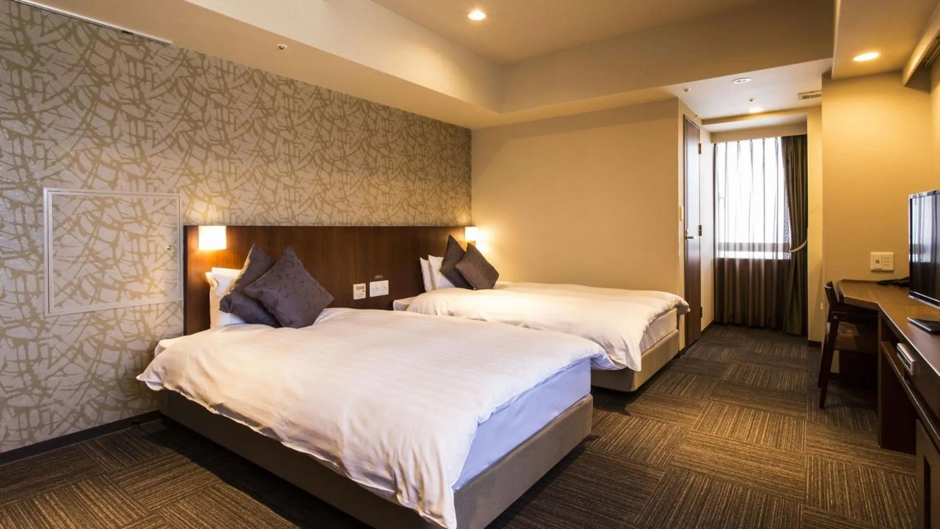 Bed in Dormy Inn Kumamoto Natural Hot Spring